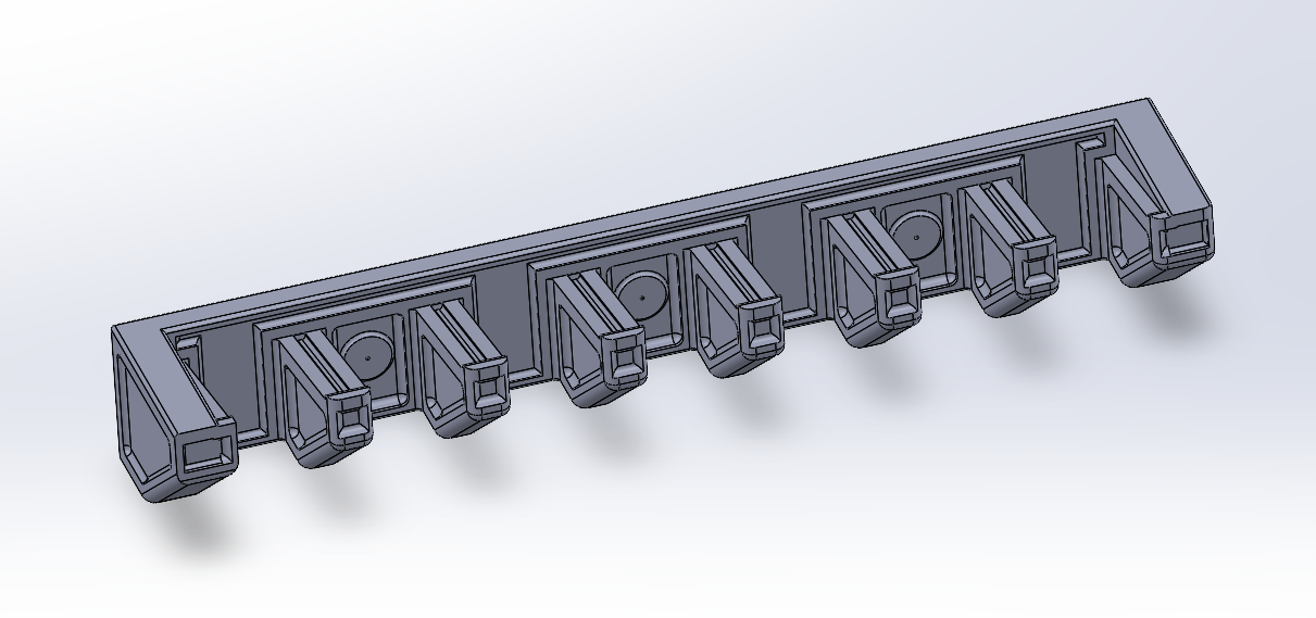 7-Slot Vertical Double Stack 9mm Mag Holder