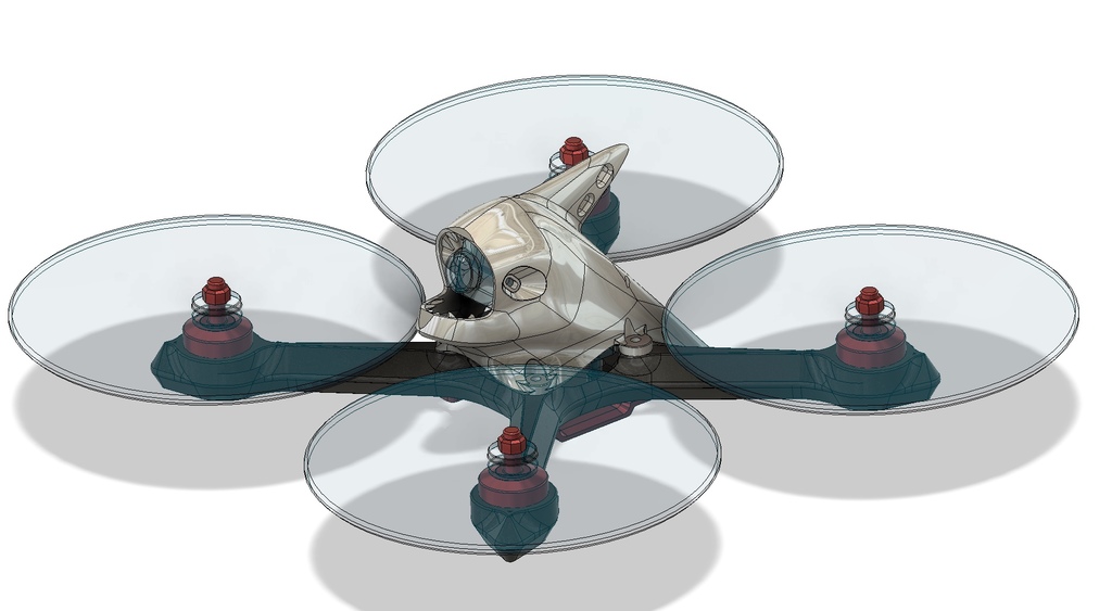Abyss2022 quadcopter frame - 3.5", 4.0", 4.5", 4.7" (DJI Spark) and 5"