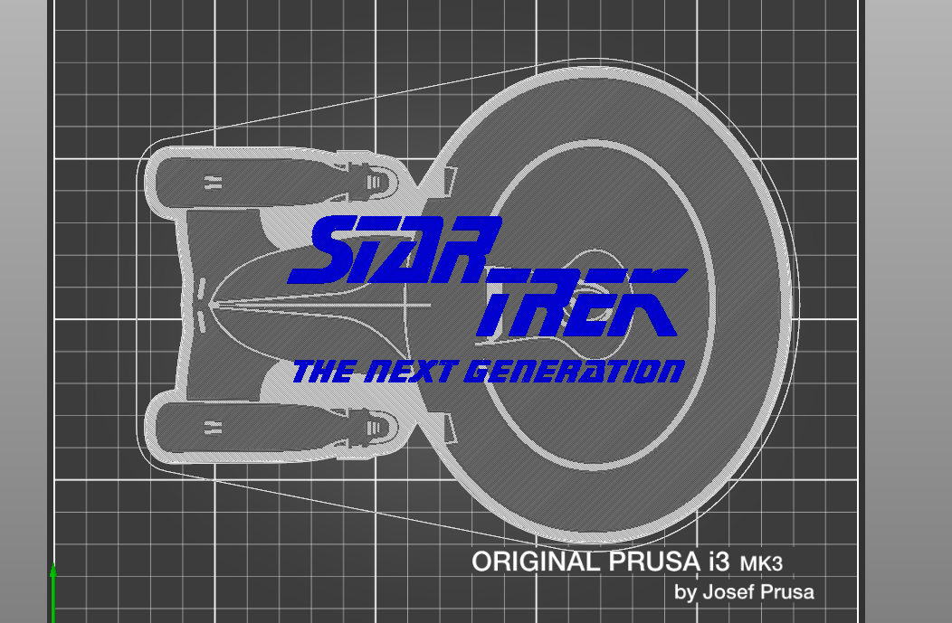 Star Trek: The Next Generation (TNG) Logo and Enterprise D