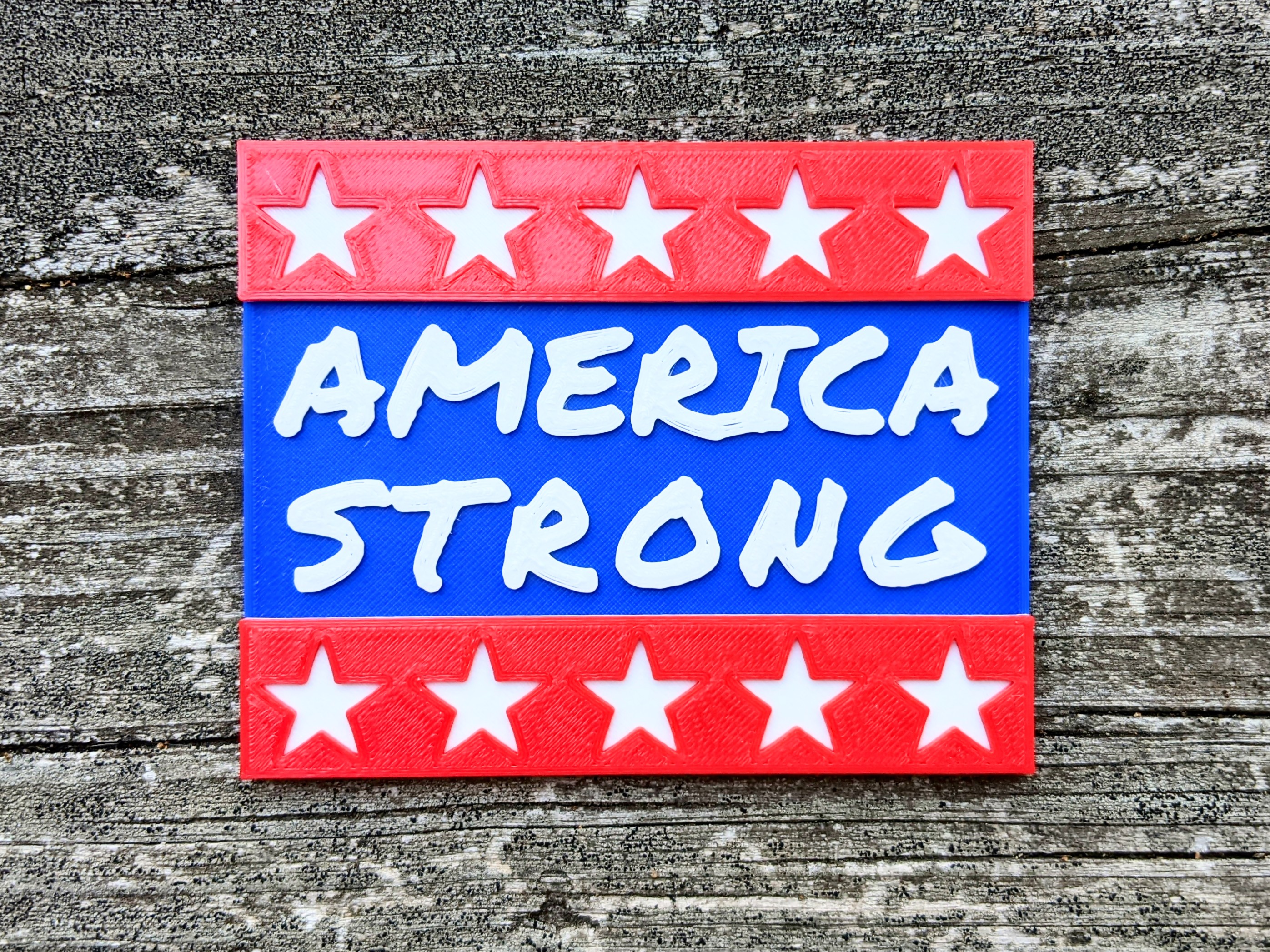 America Strong | Fourth of July Home Decor Sign