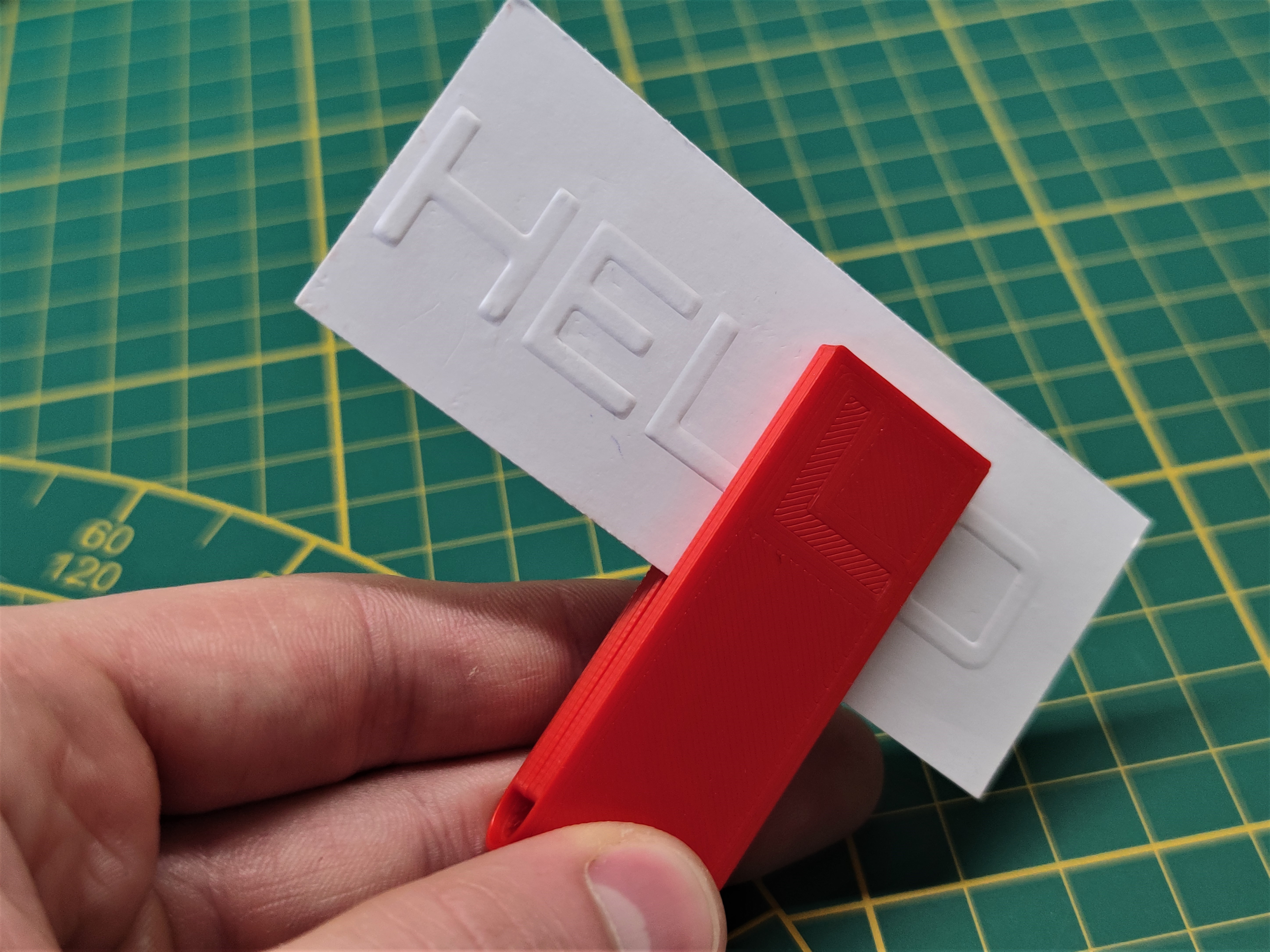 Paper Alphabet embosser / stamp / punch (scalable)