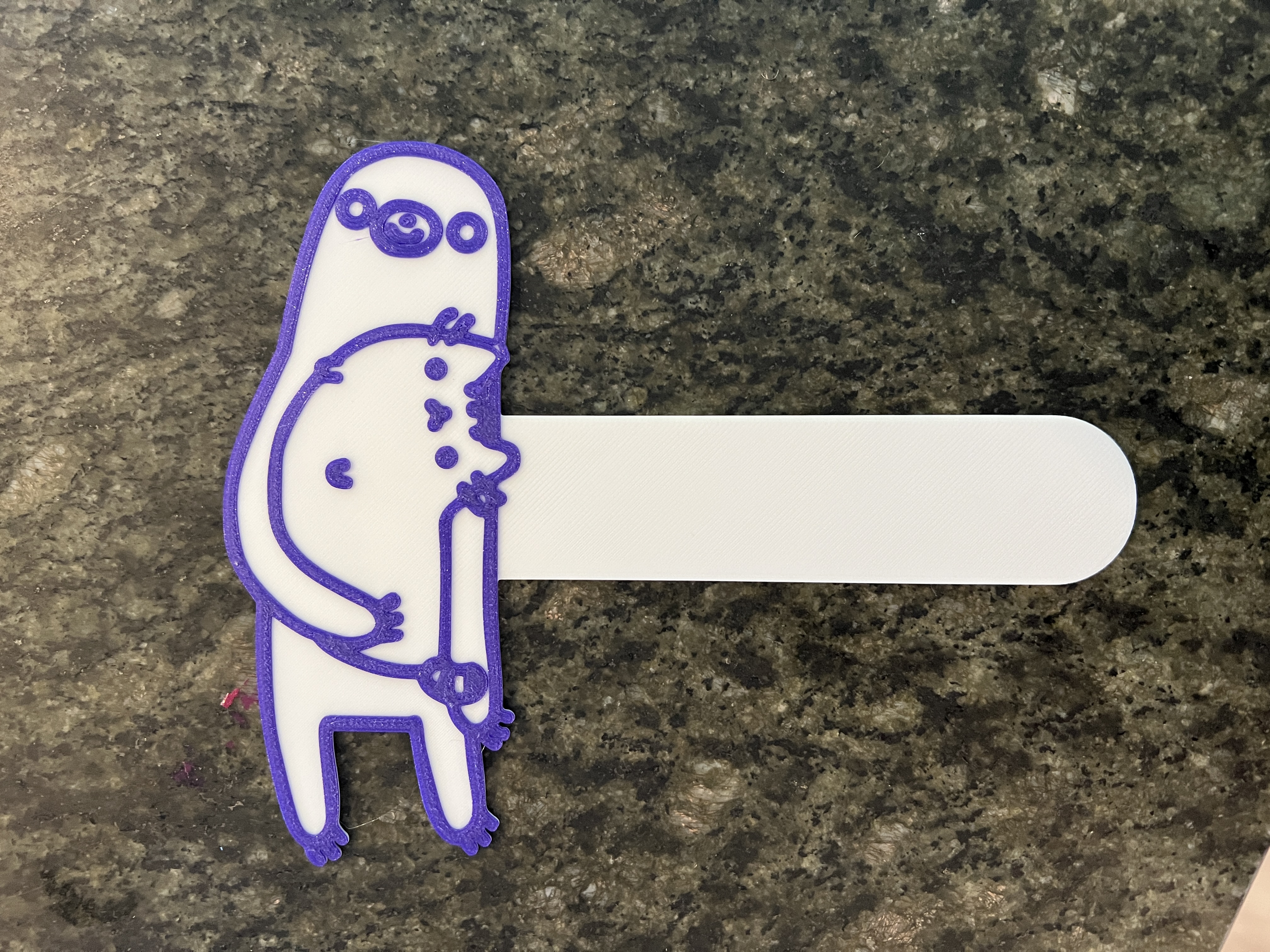 Pusheen Sloth Bookmark - Cuddling a Cat
