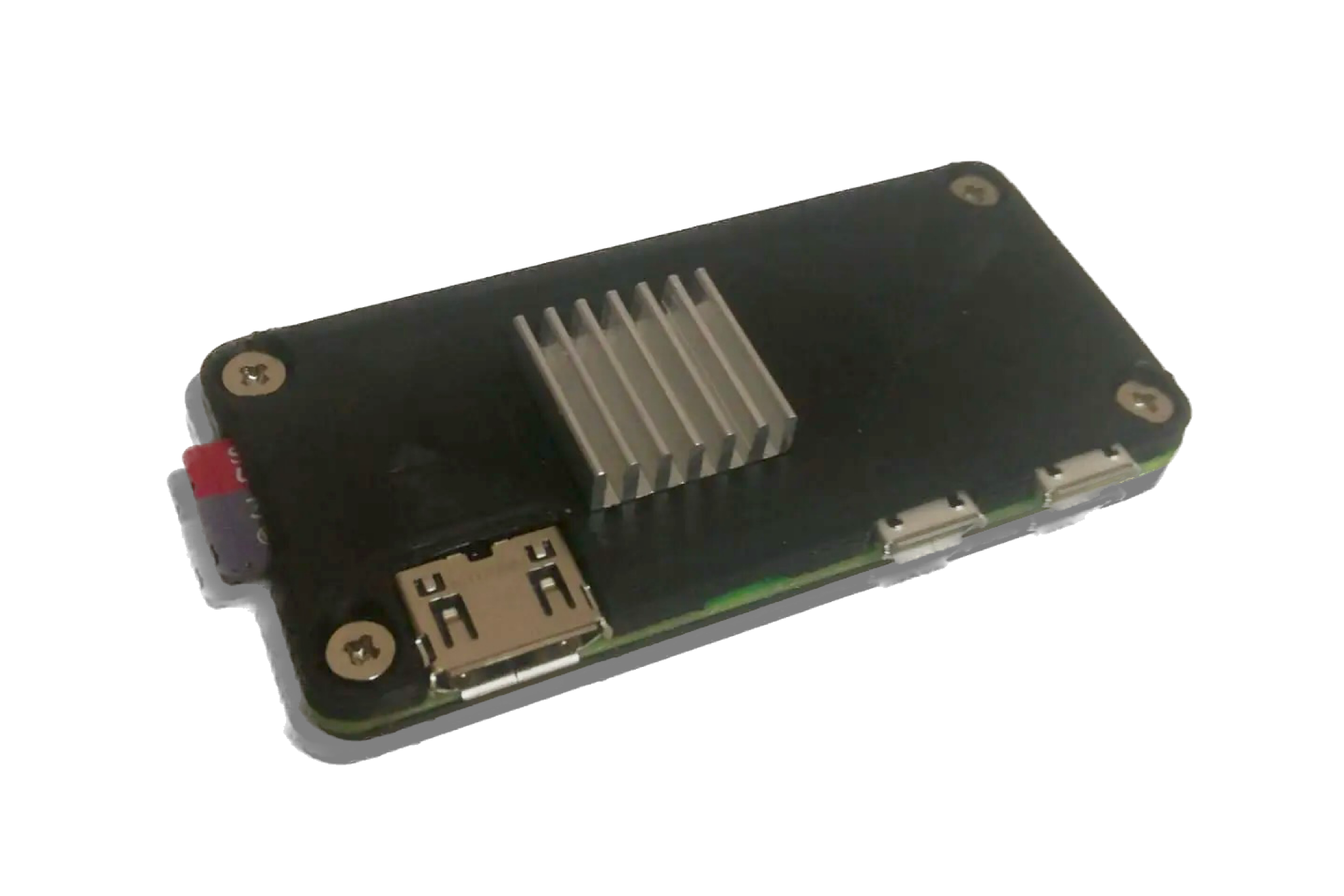 Raspberry Pi Zero 2 W Slim Case with aluminium heatsink, header, voltage regulator support and little improvements