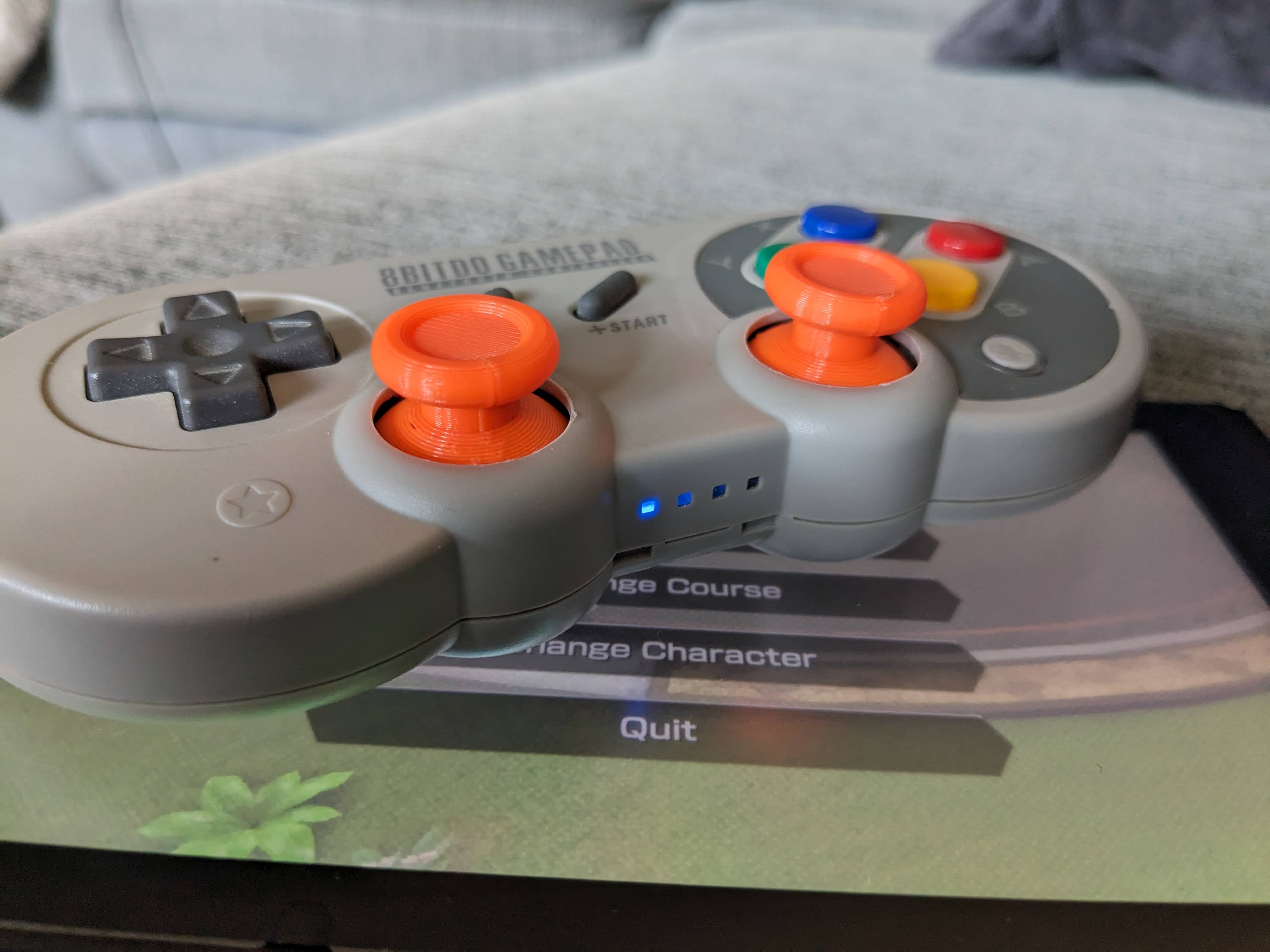 8bitdo SN30 Pro controller thumb sticks