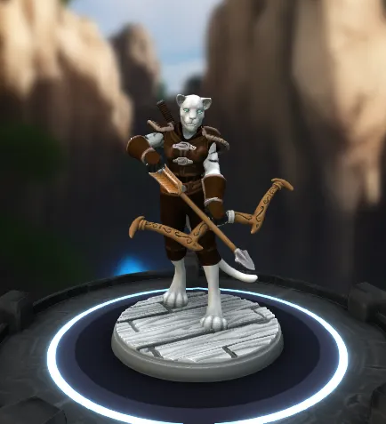 Tabaxi Ranger D&D Miniature