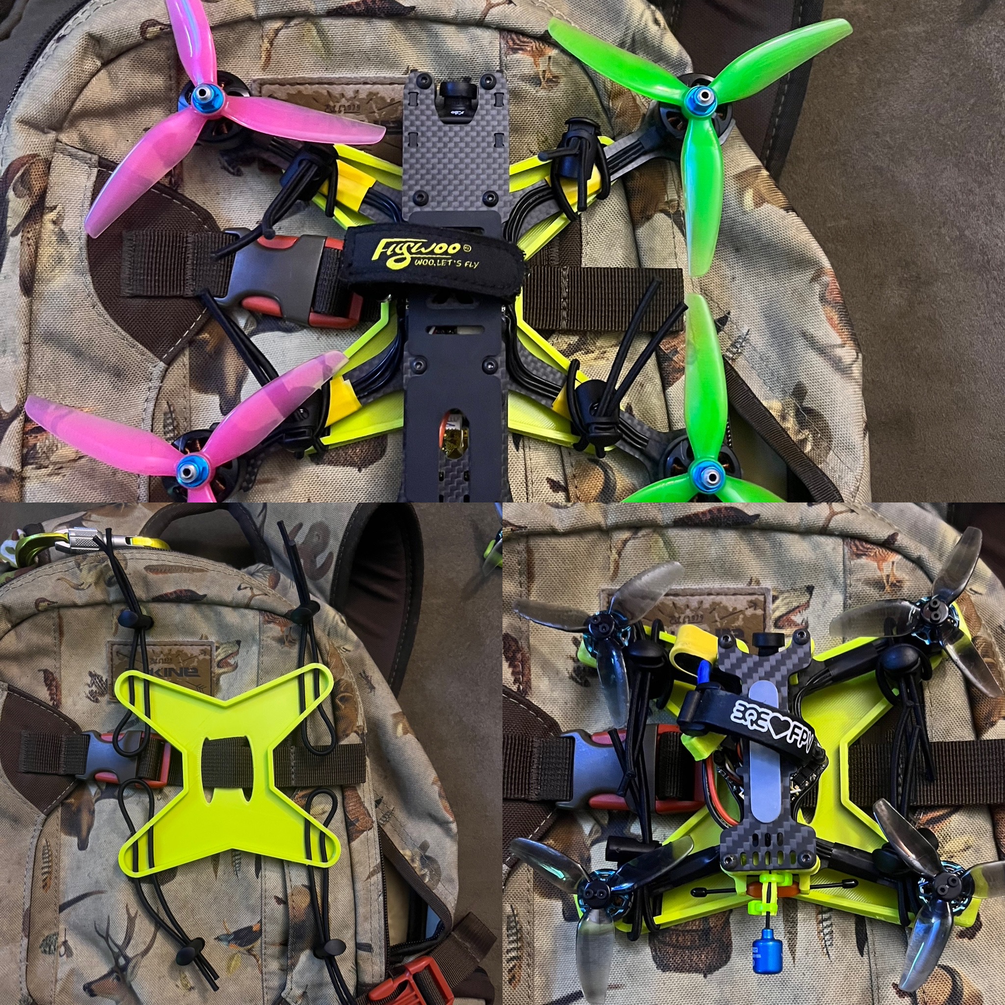 Miniquad Plate Carrier for FPV Drones