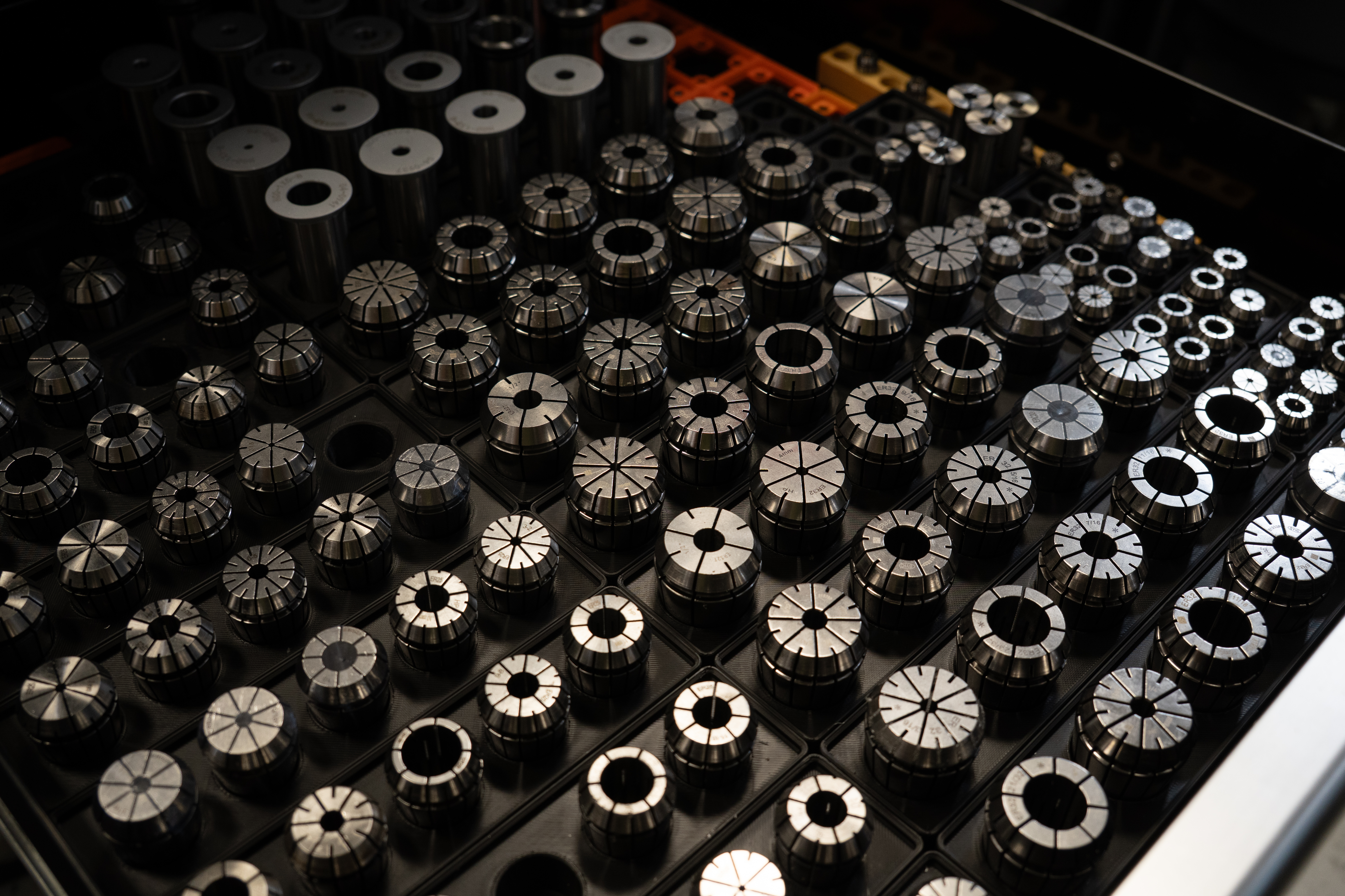 Gridfinity ER32, ER25, and ER16 Collet Holders