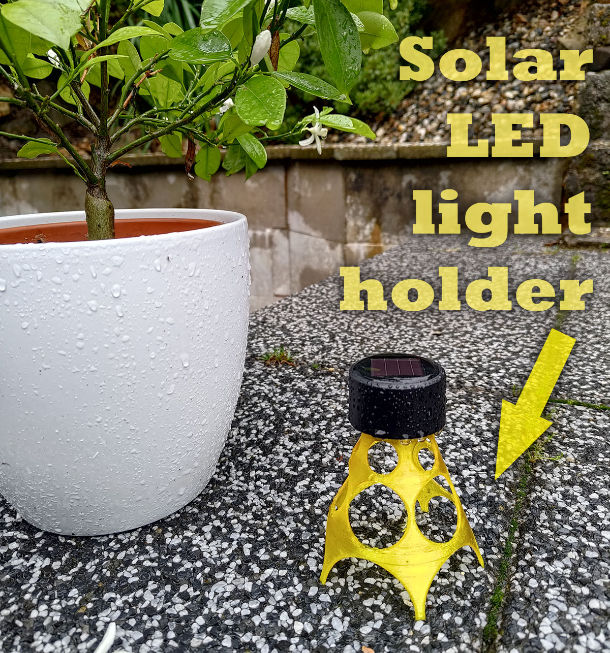 Holder for Solar garden LED light
