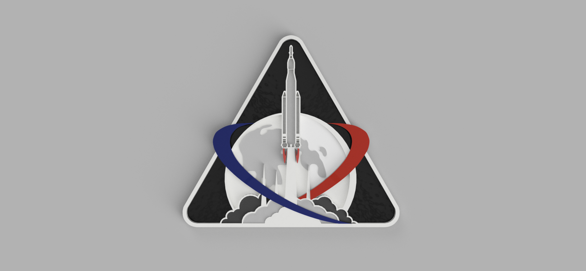 Artemis I mission logo - flat single color version