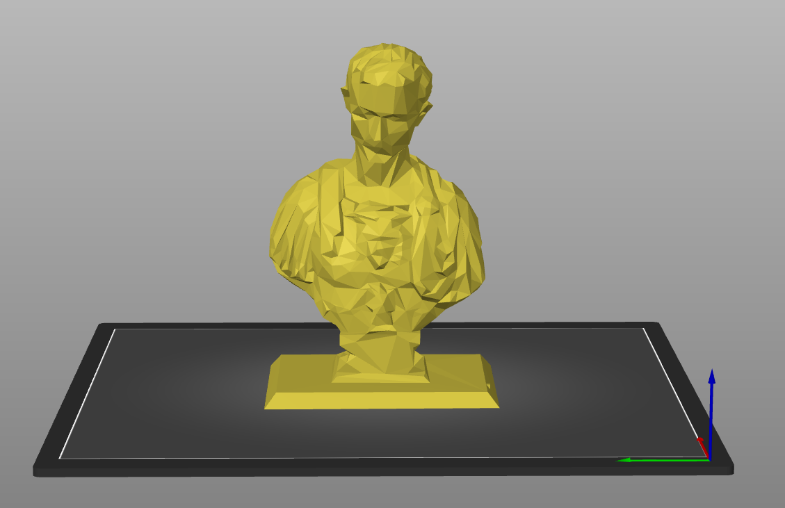 Low Poly Julius Caesar Statue (Few Supports)