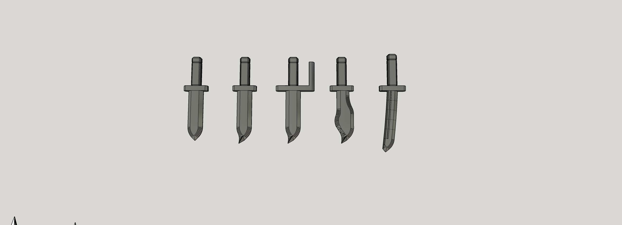 Mini 13: Melee Weapon Set - Dagger Set 1
