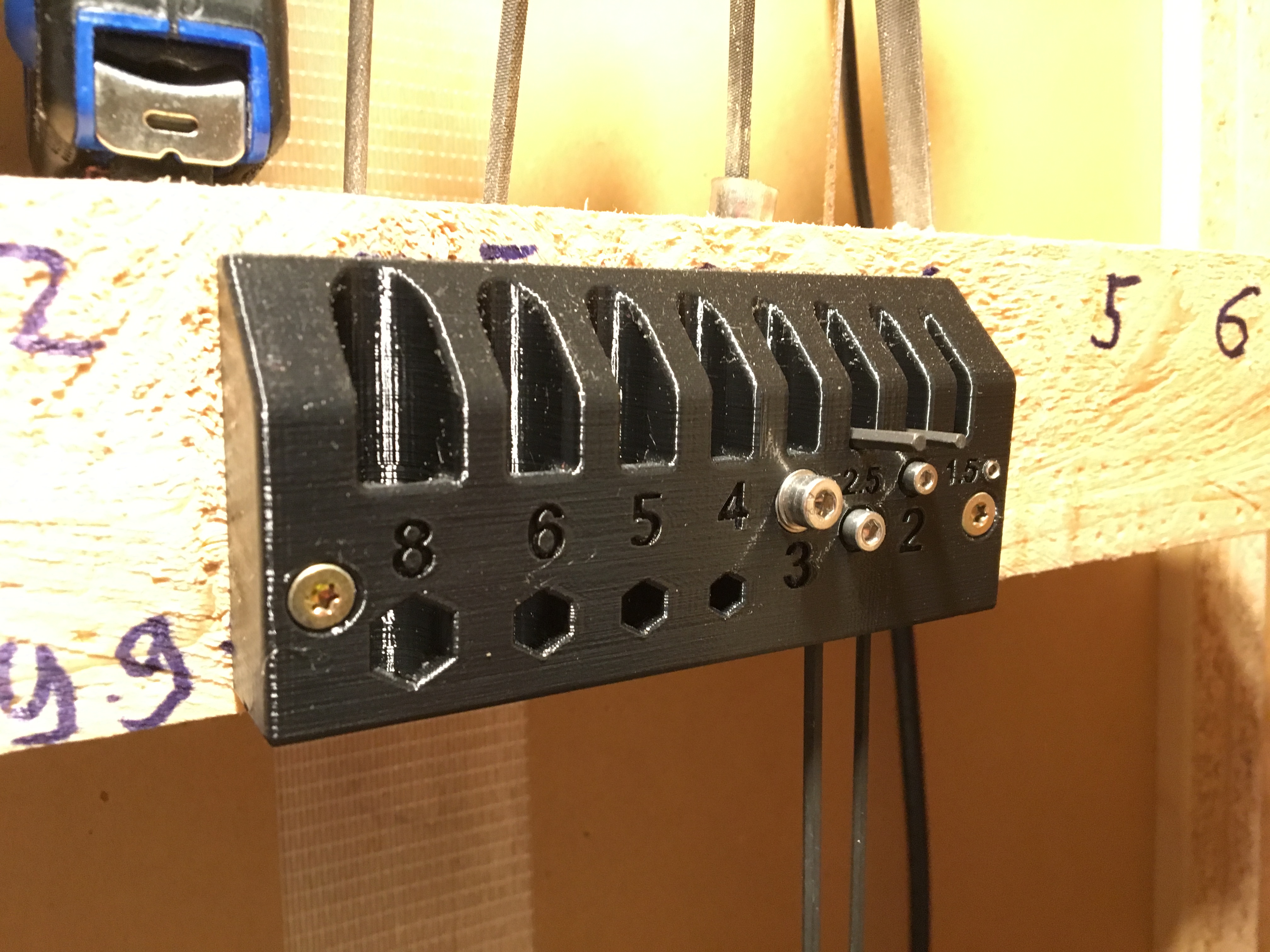 Inbus Allen Hex Key Holder with Index