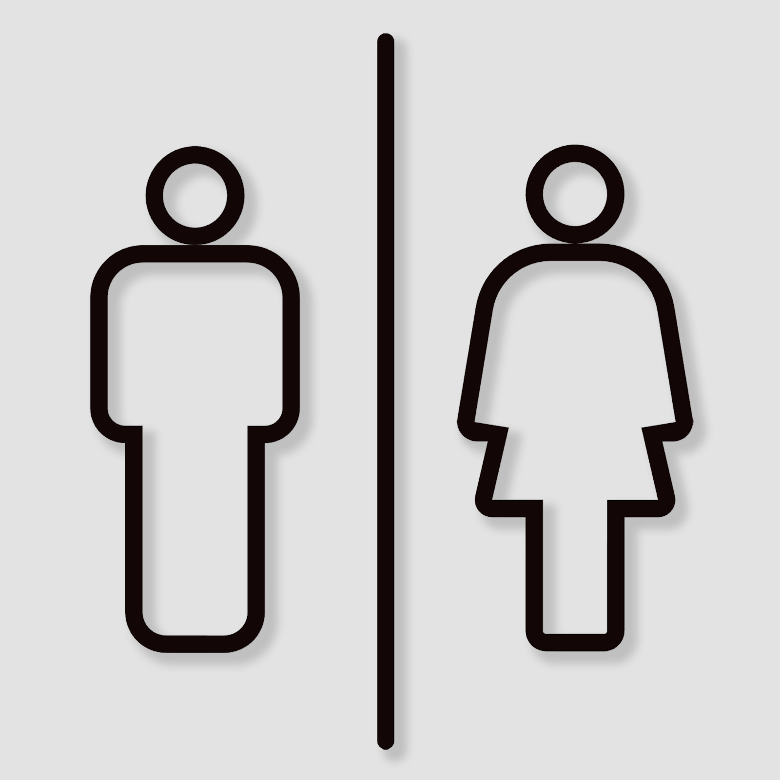 Toilet WC restroom sign man|woman