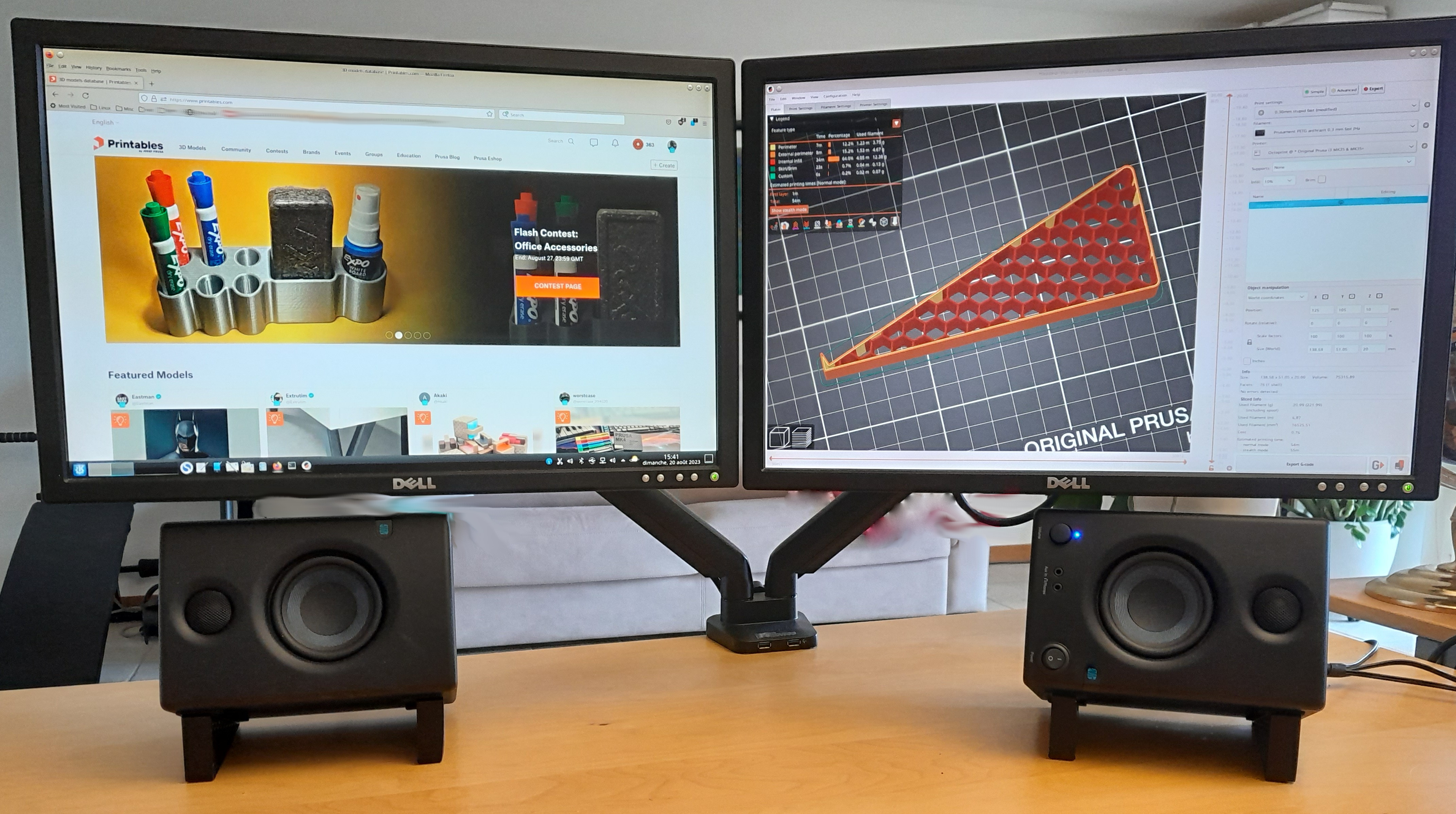 Speaker Stand for Monitor Speakers (here: PreSonus Eris E3.5)