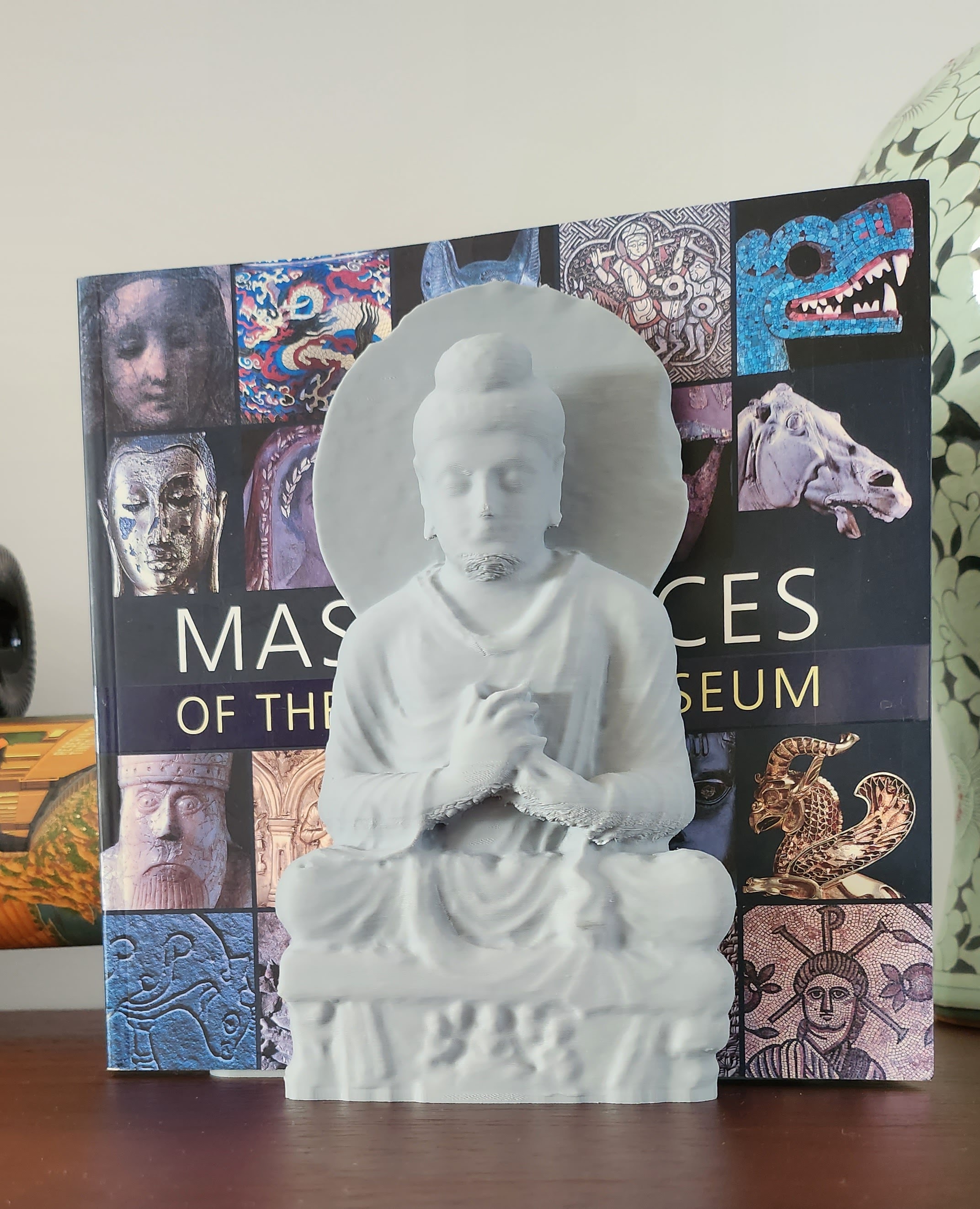 Bookend, Buddha Preaching, from The British Museum