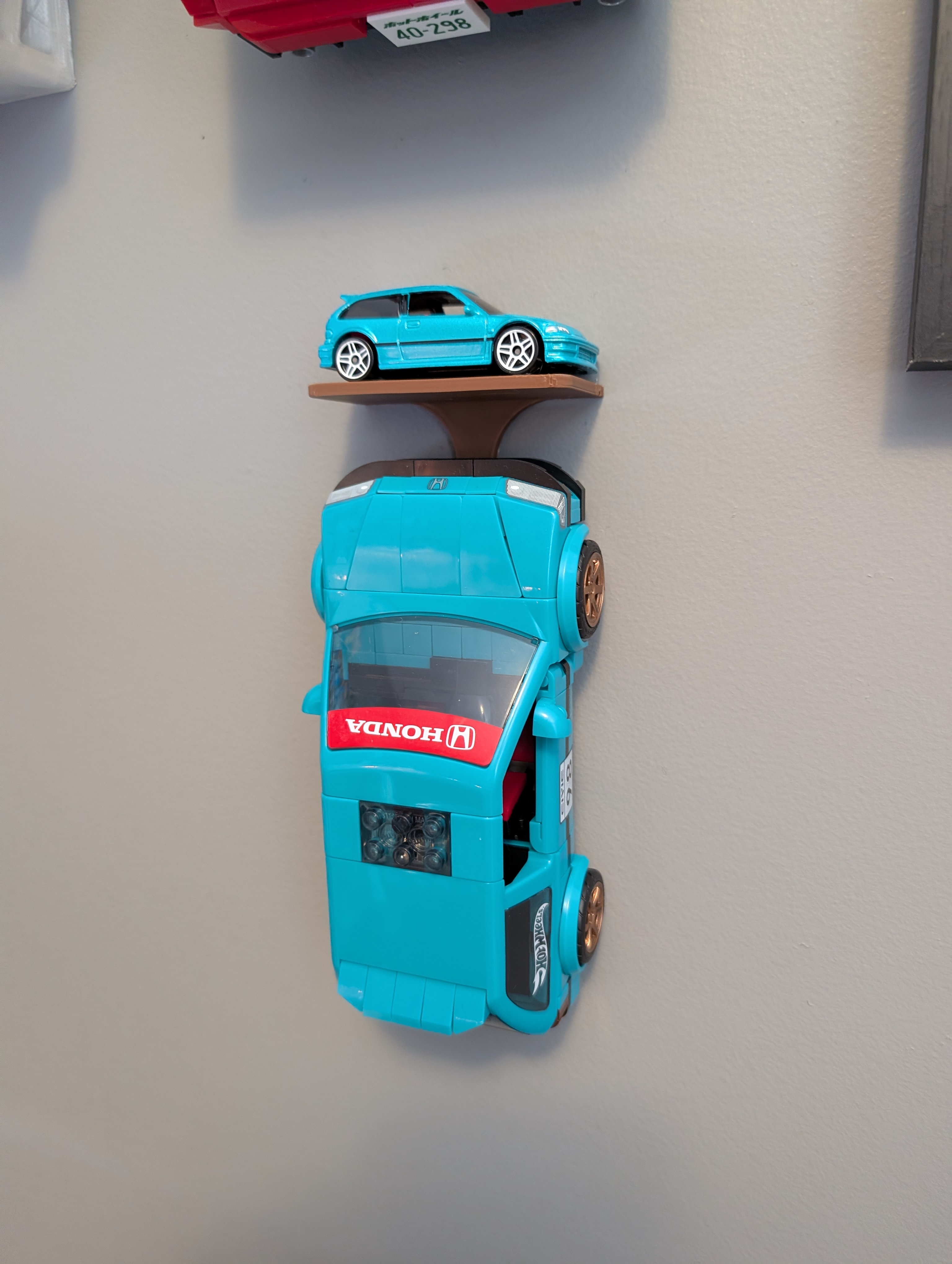 Mattel Brick Shop Hot Wheels '90 Honda Civic EF Wall Mount