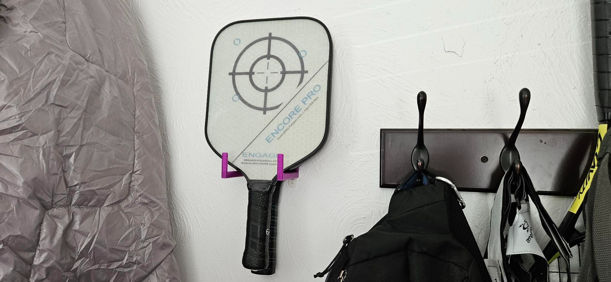 Pickleball Paddle Wall Mount Holder