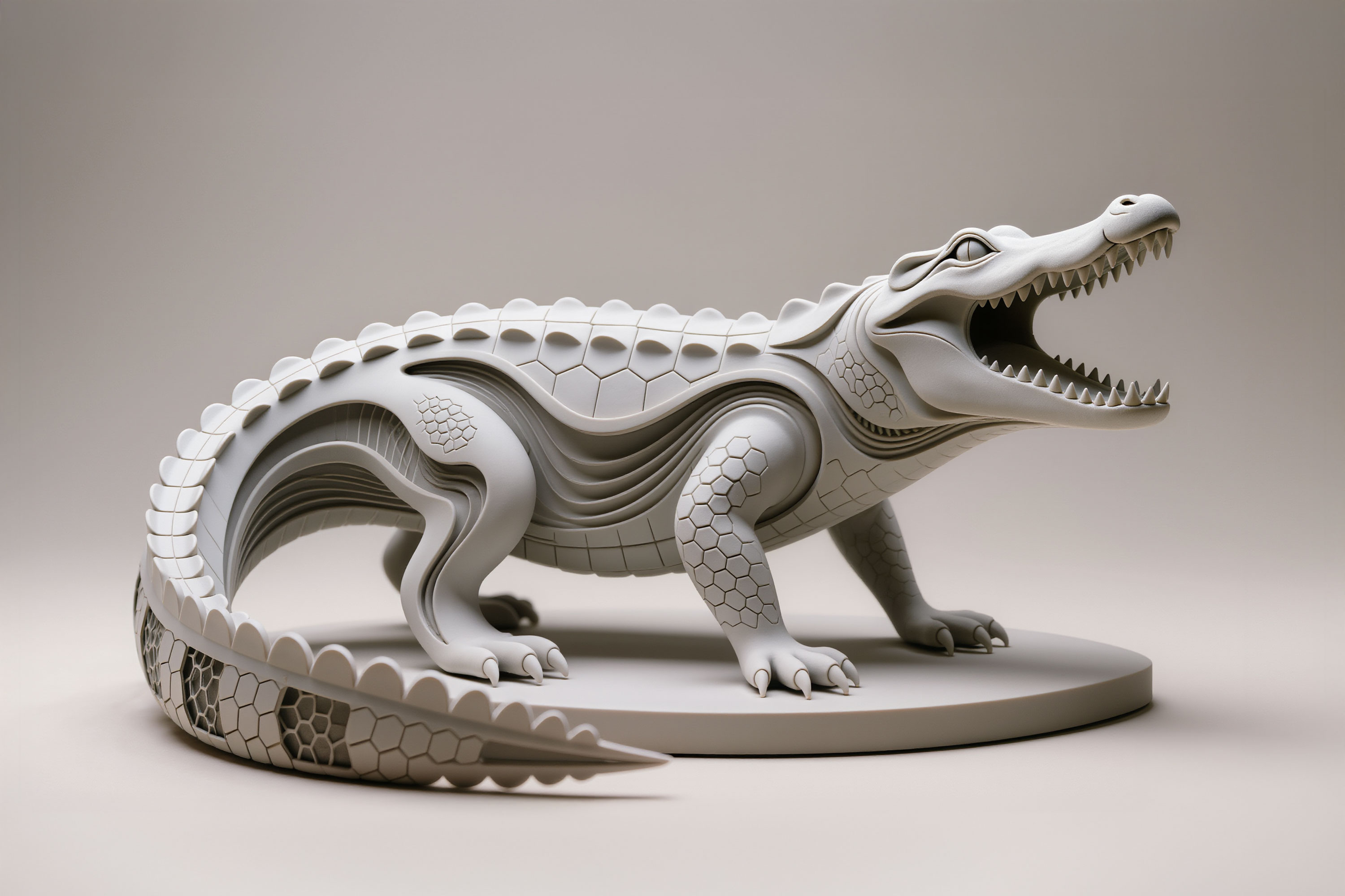 Krokodil, Hexa Sculpture