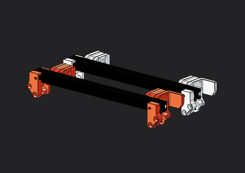 More Rigid Enderwire Gantry Printed Bearing Blocks (V-slot & Misumi HFSB5 2020)