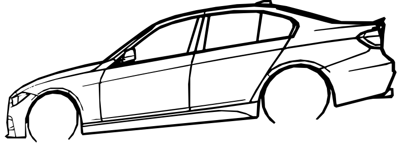 Silhouette / Silueta BMW F30 335I 2011