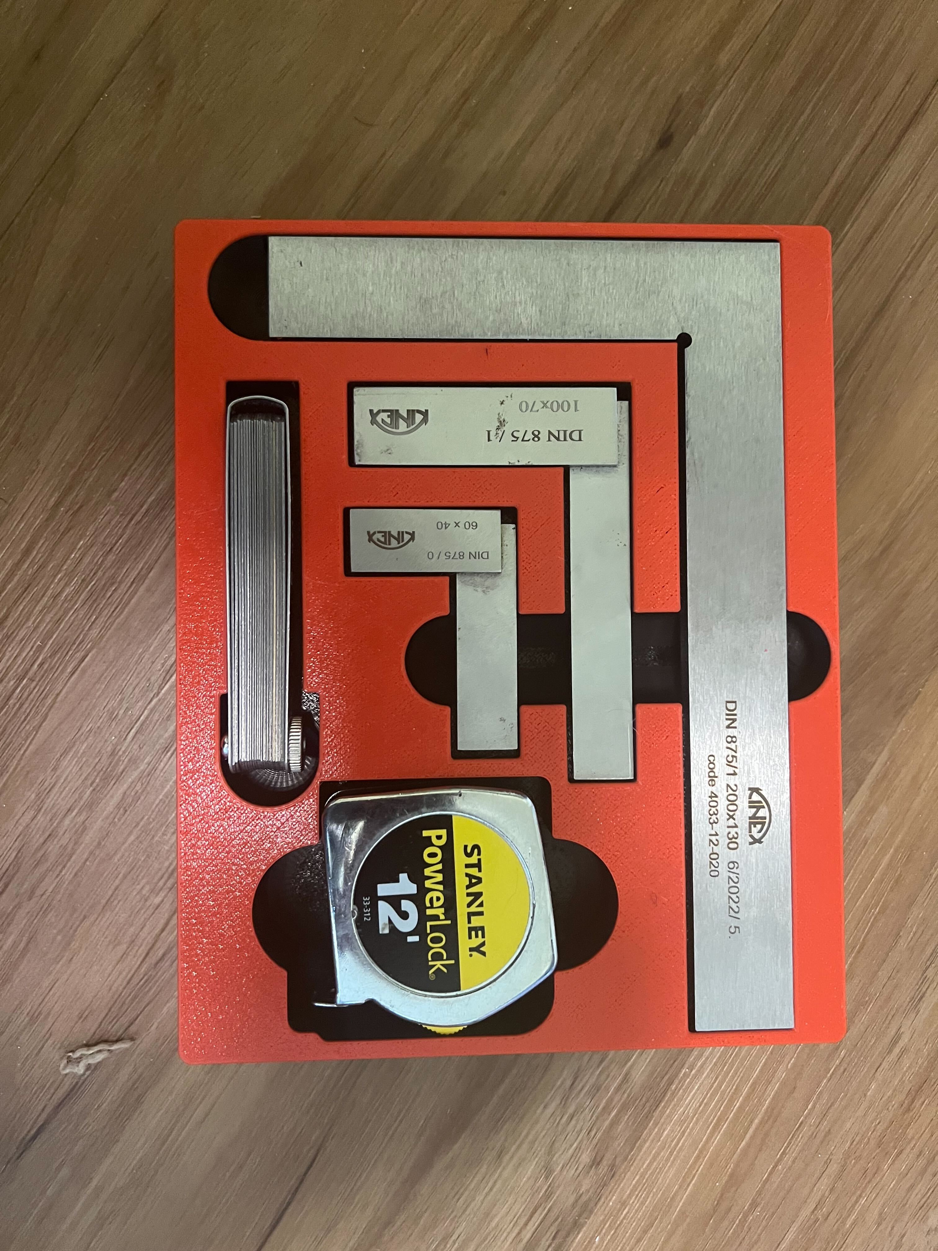 Gridfinity Machinist Squares/Feeler Gauge/12' Measuring Tape