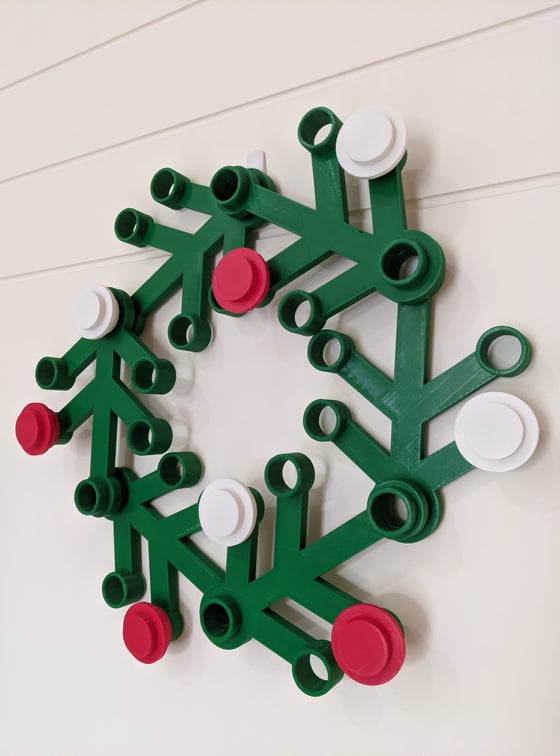 Giant LEGO Wreath (No Supports Needed!)