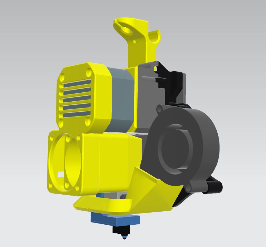 Anycubic Chiron direct drive extruder mod genuine parts and position