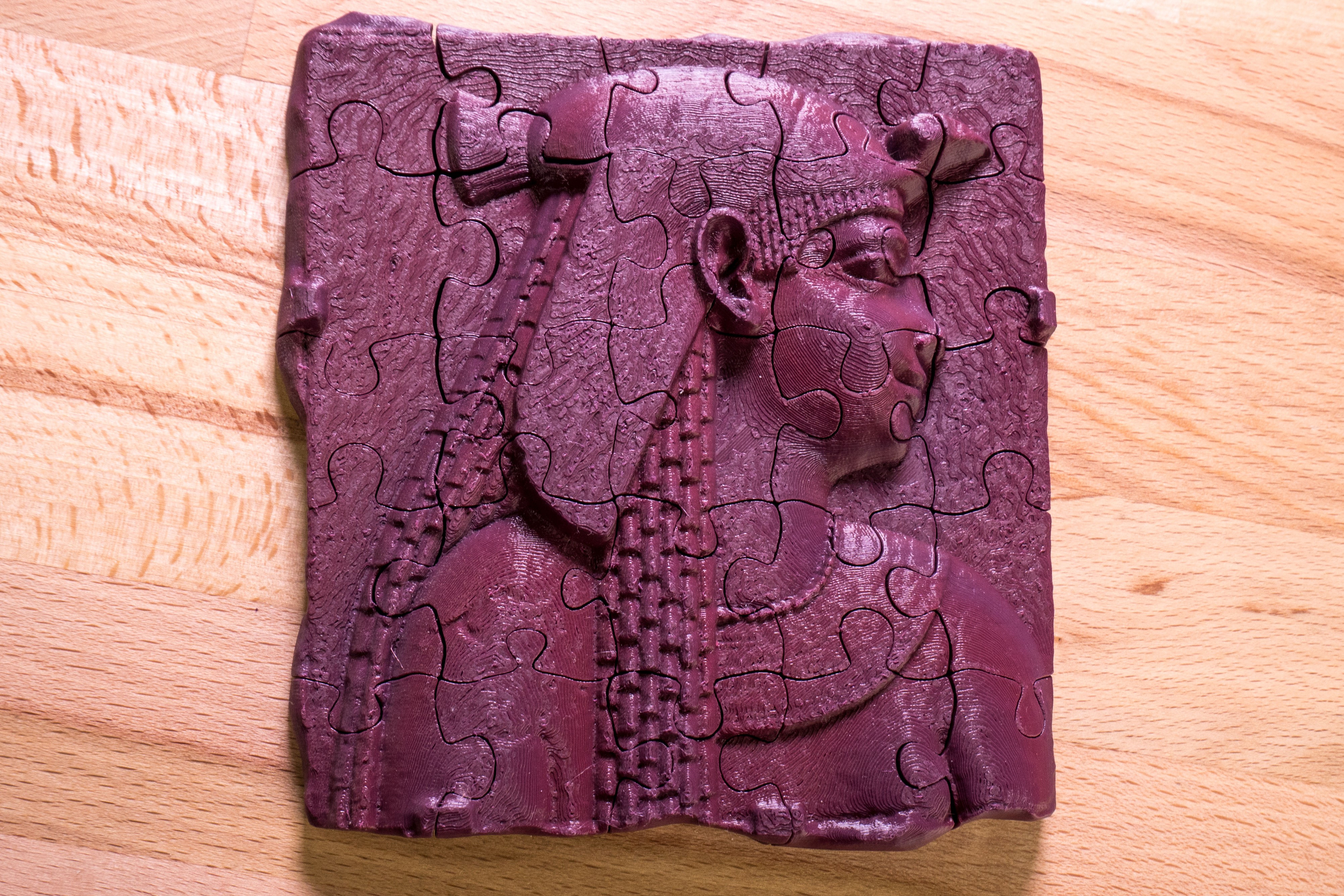 Relief Plaque Depicting a Queen or Goddess - 3D puzzle