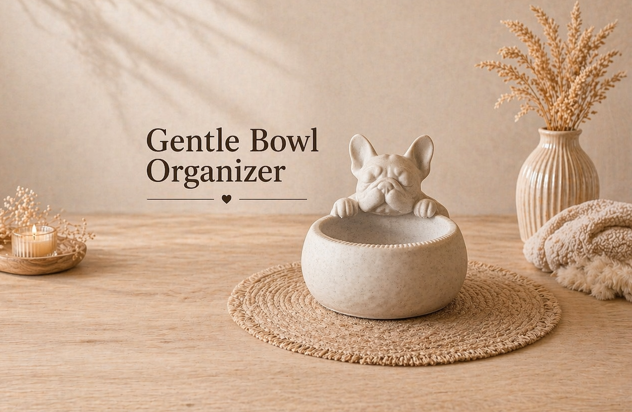 Gentle Bowl French Bulldog - Organizer