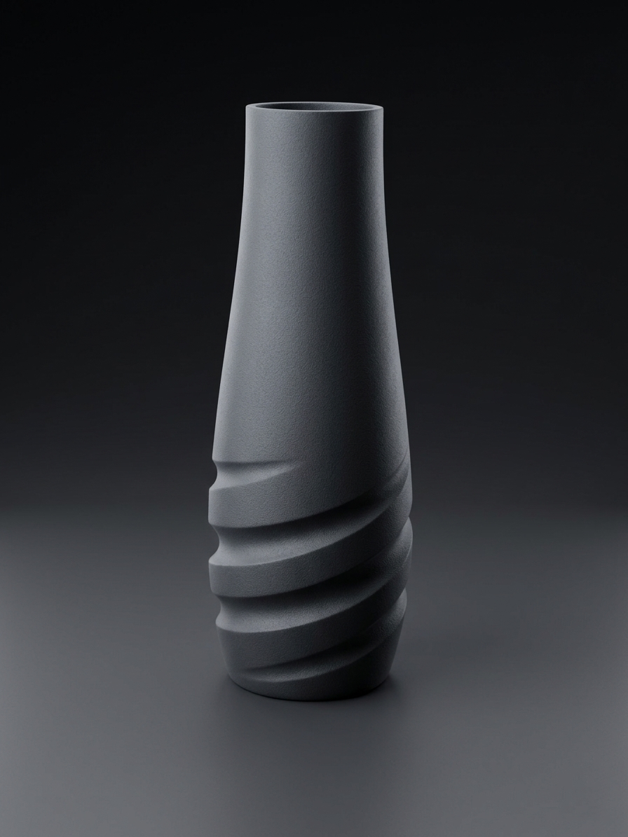 Aura Vase - Elegant Twisted Geometry