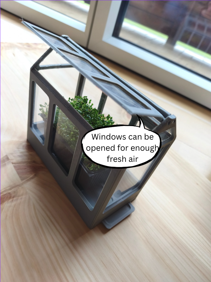 Modular-Greenhouse with watering windows