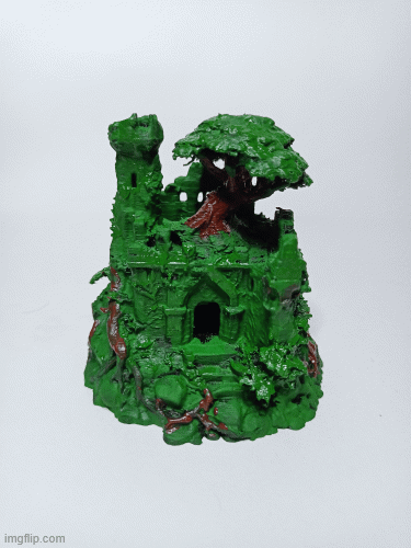 Jungle-Crowned Keep – Dense Jungle Castle for RPG & Decor (Highly Detailed Print)