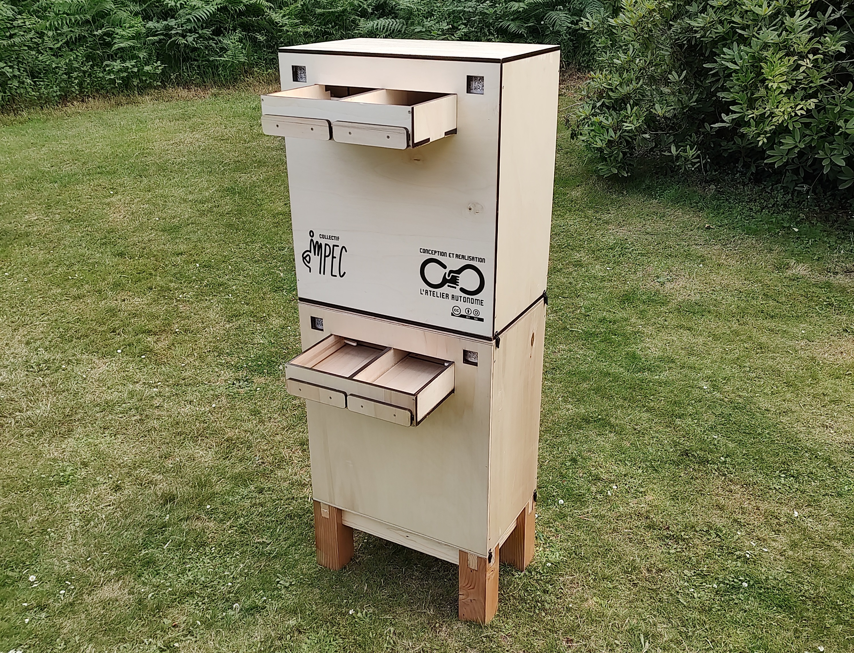 Collecteur Low-Tech pour contenants réemployables
