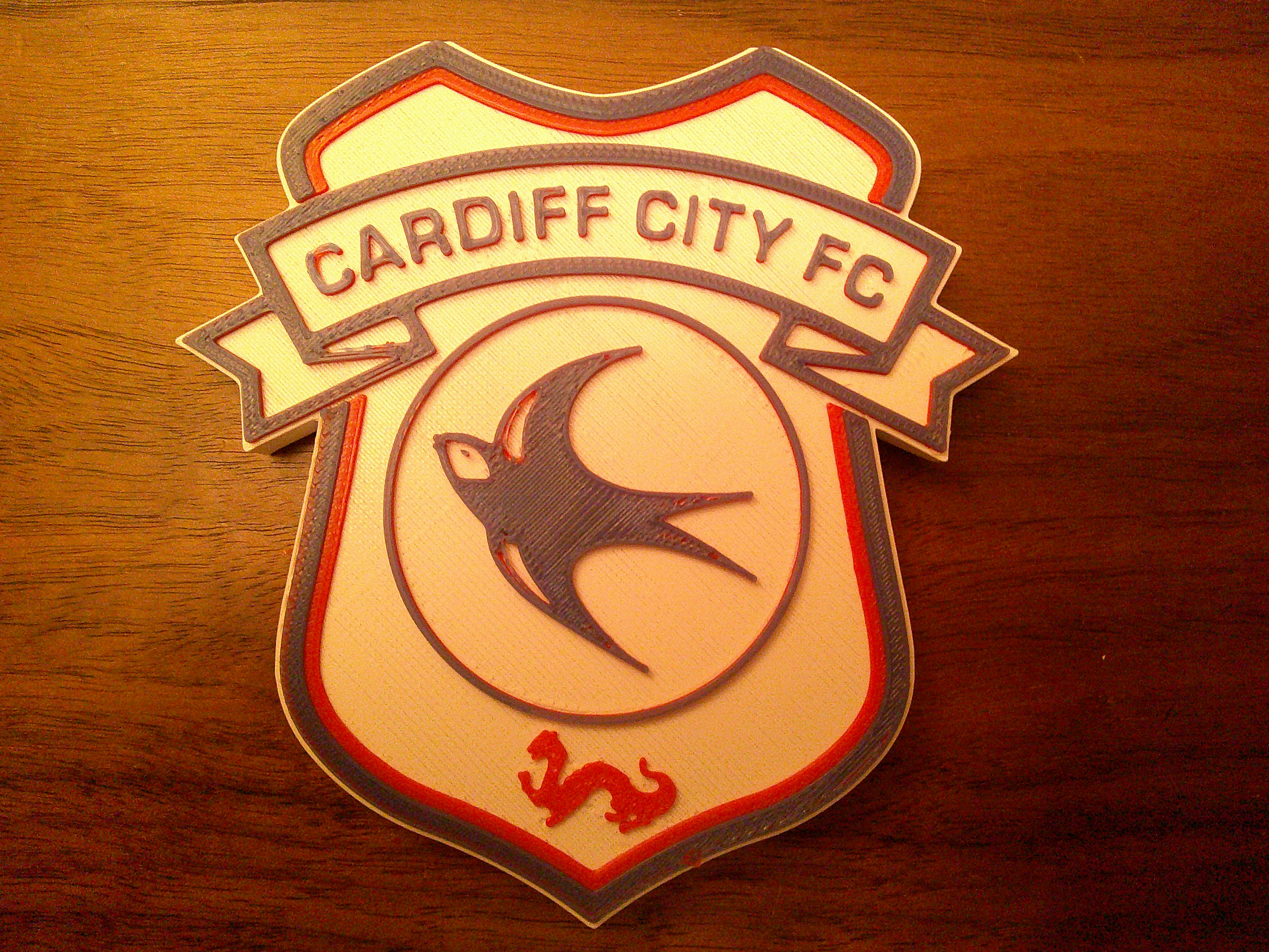 Cardiff City F.C. Logo Coaster or Plaque