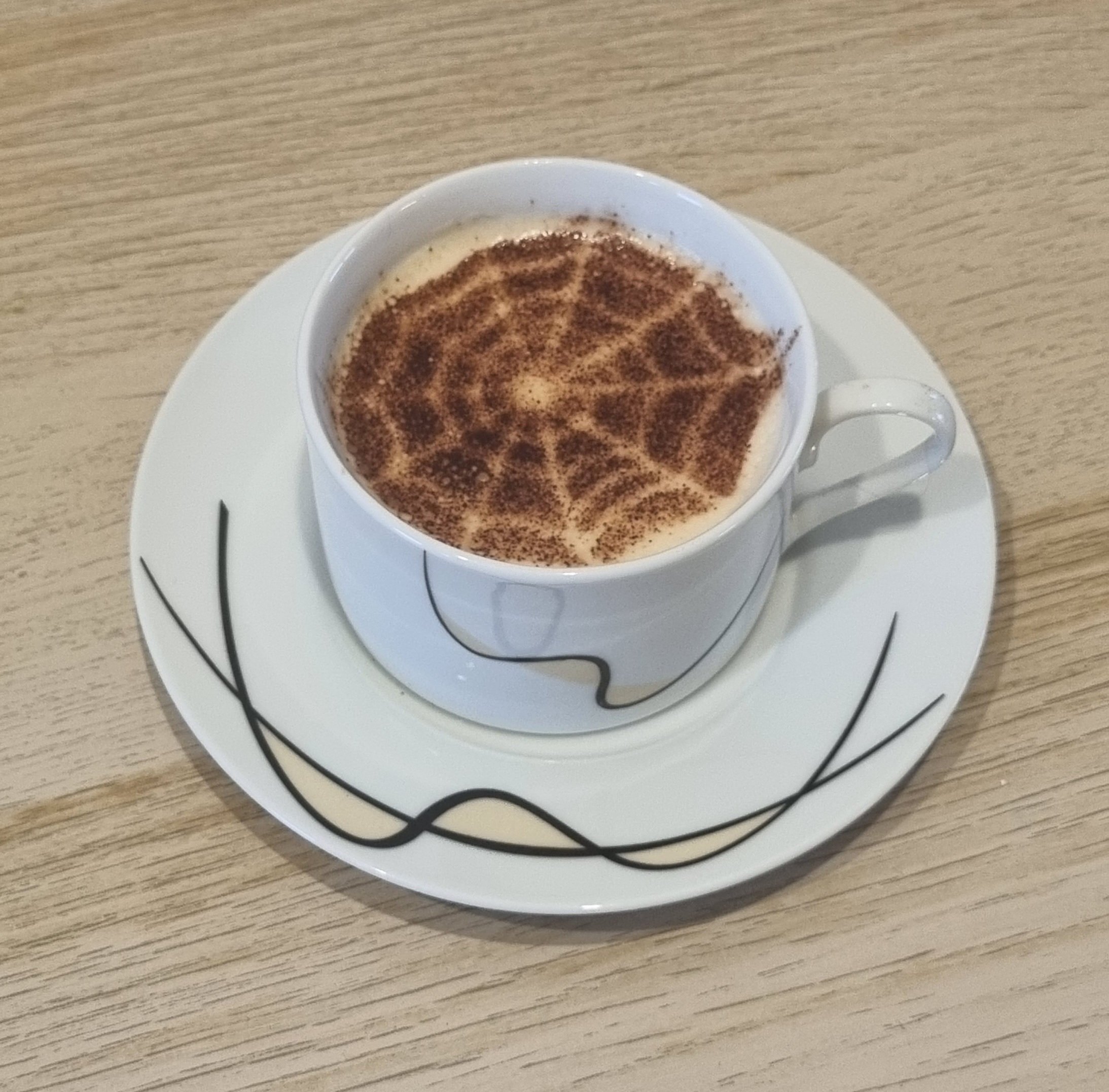 TEMPLATES FOR DECORATING COFFEE-COBWEB