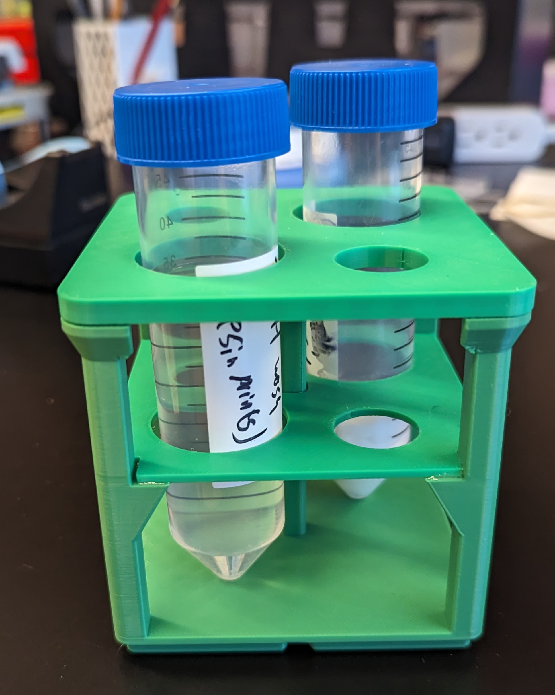 Gridfinity 50 and 15 mL conical test tube holder