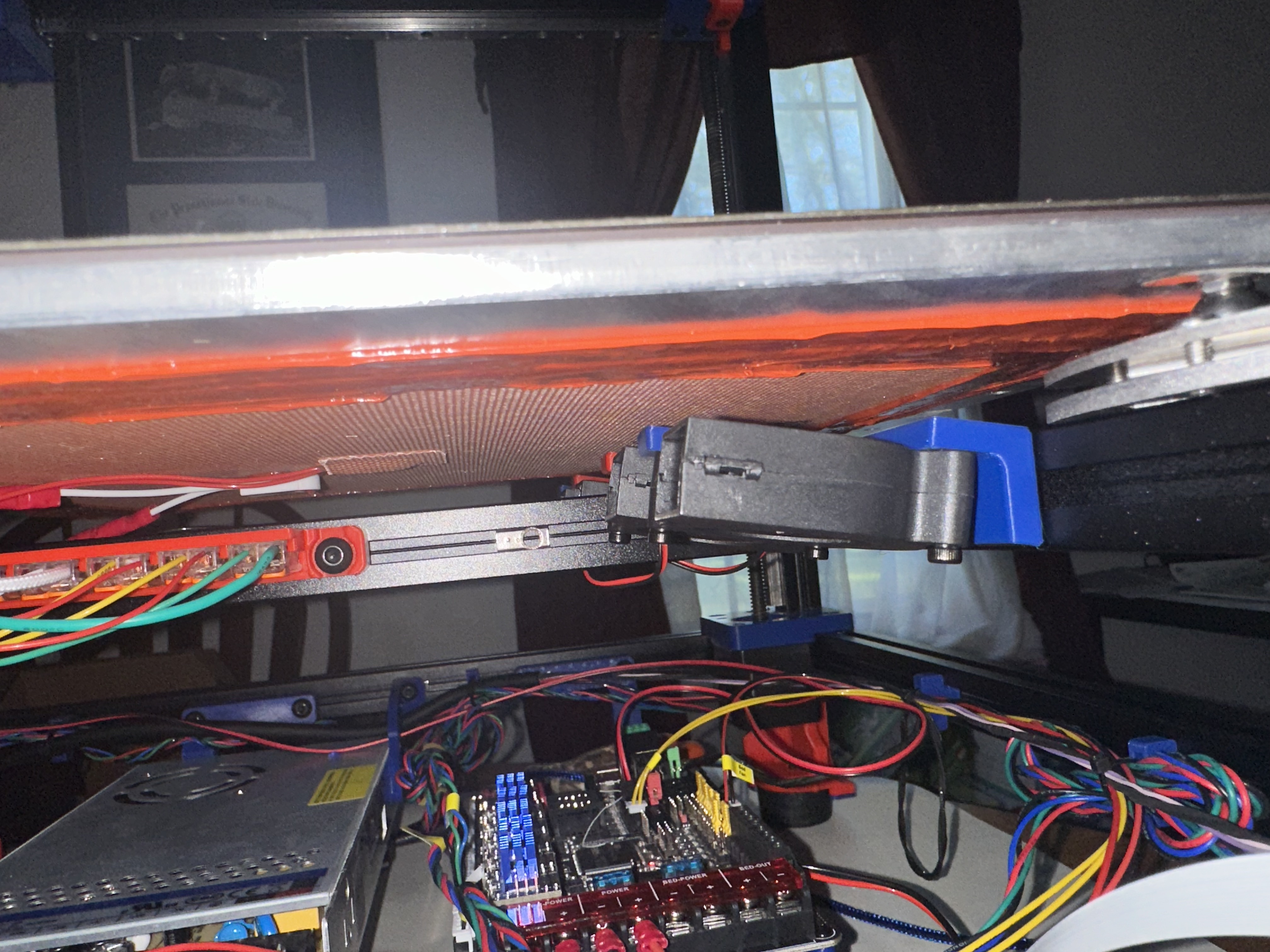 Angled bed fan mounts for Voron Trident with Kinematic bed mounts