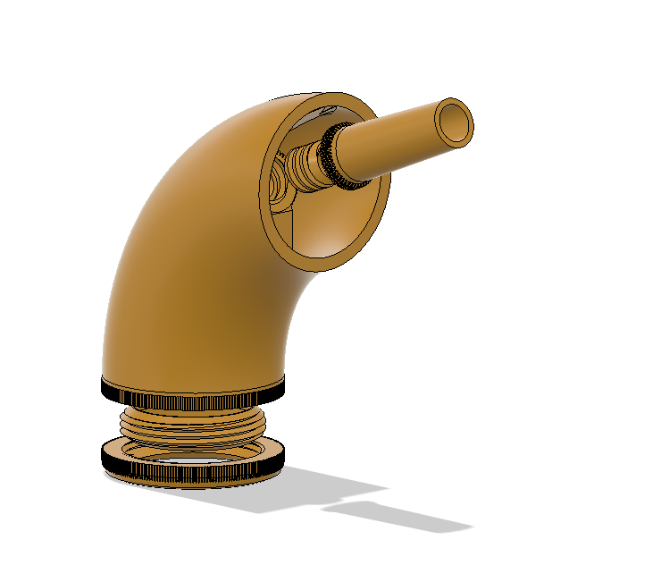 Alcon 23 Modular 90 degree (Macaroni) tuba mouthpiece
