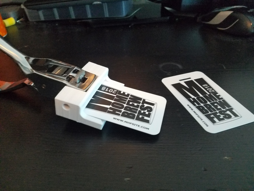 Business Card Punch Alignment Tool