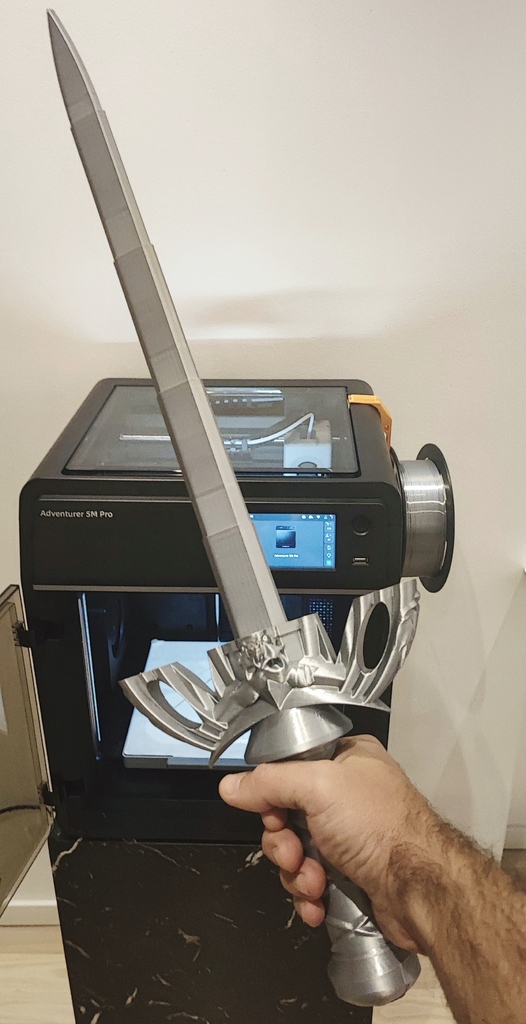 Collapsing Viking Sword - Print in Place