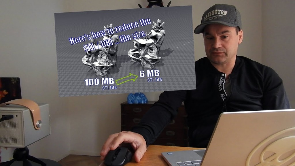 Here's how to reduce the STL/OBJ file size