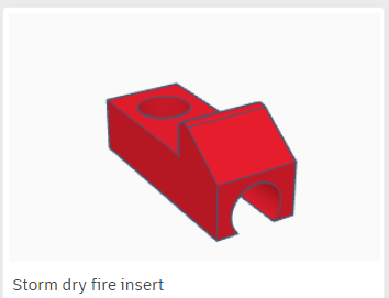 Sweetheart Storm dry fire prevention insert