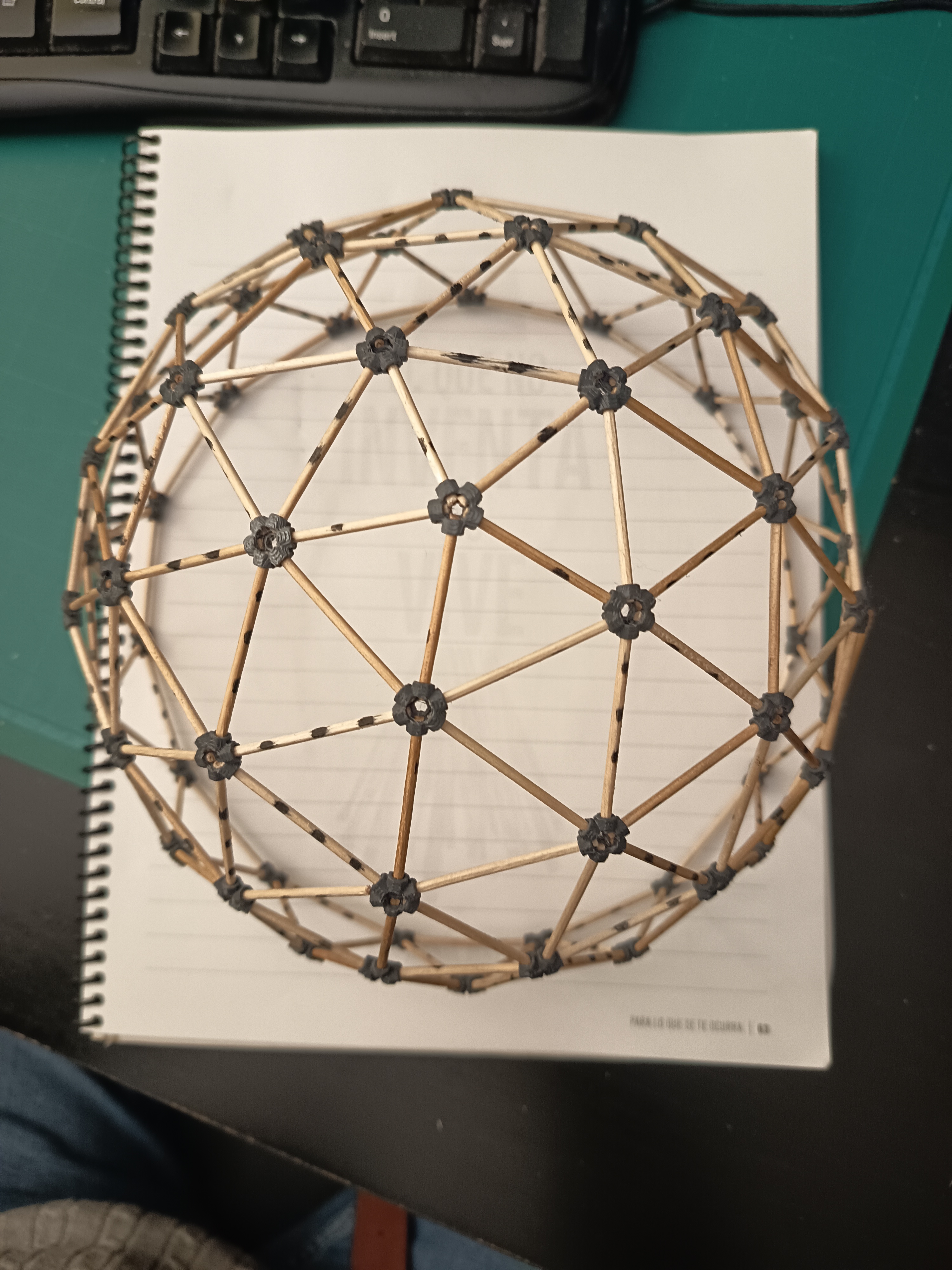 Nodos para maqueta cúpula geodésica (domo)