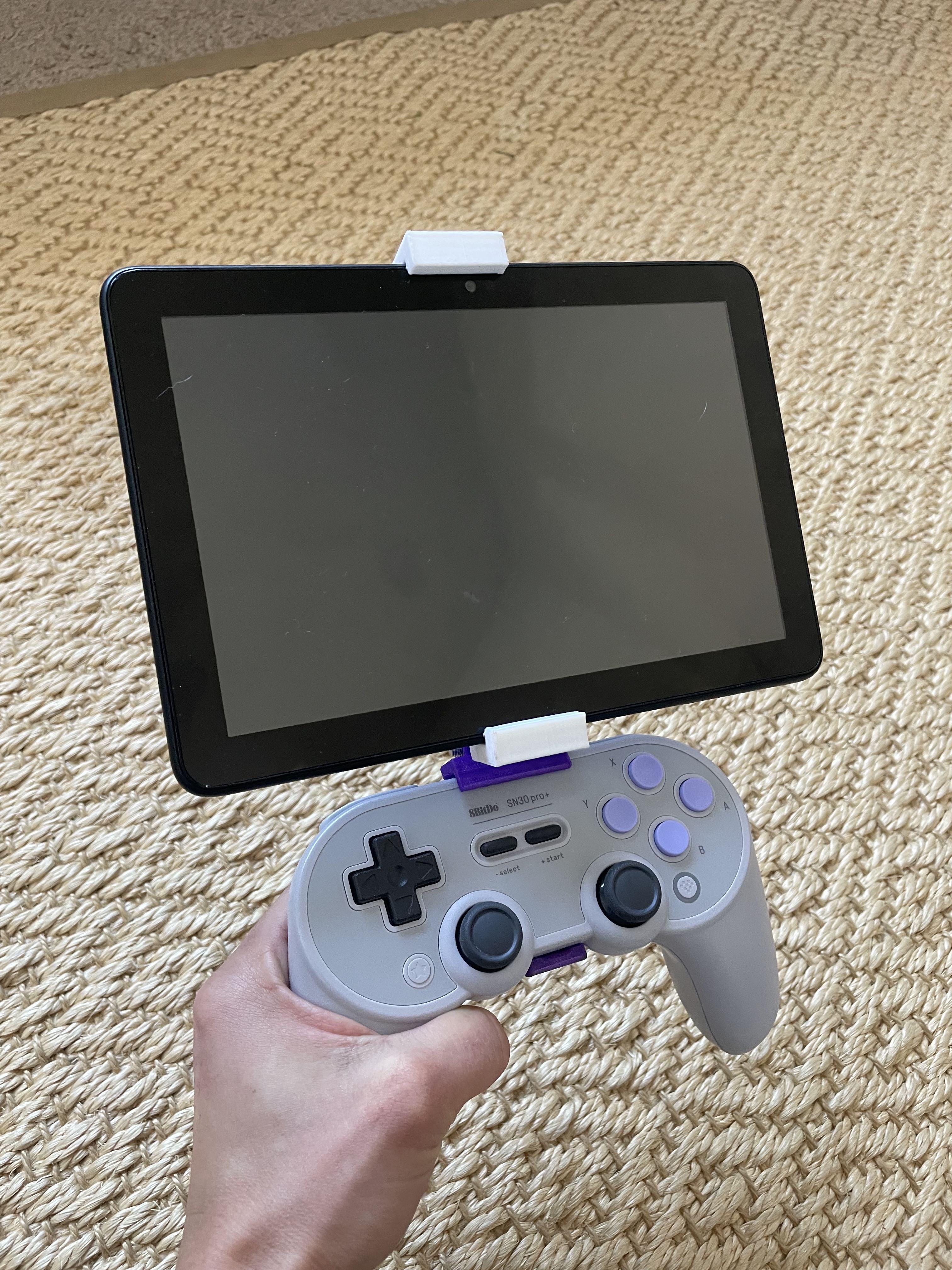 Tablet and 8BitDo SN30Pro+ Controller Mount