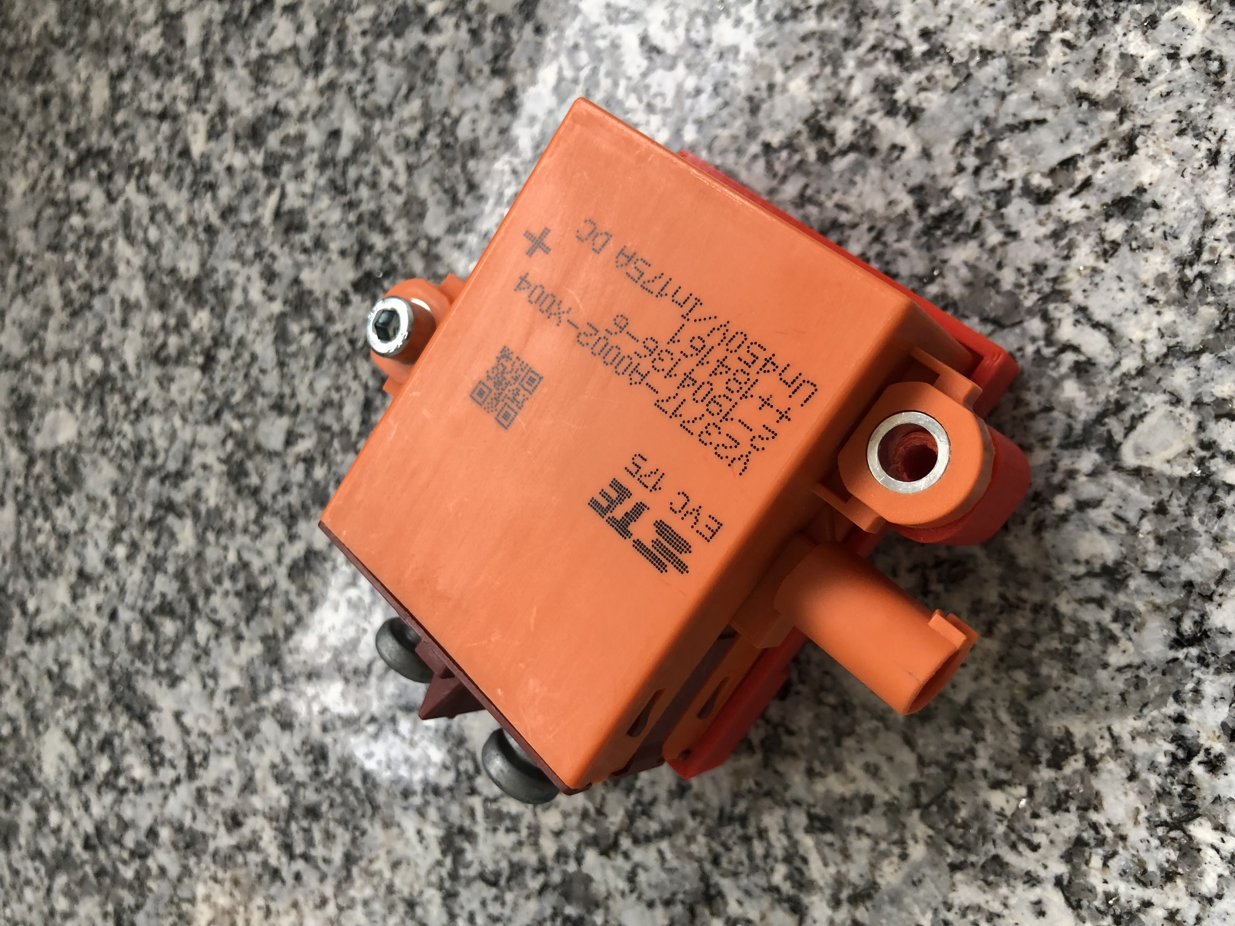 Din rail bracket for EV contactor /Soporte carril din para contactor coche eléctrico