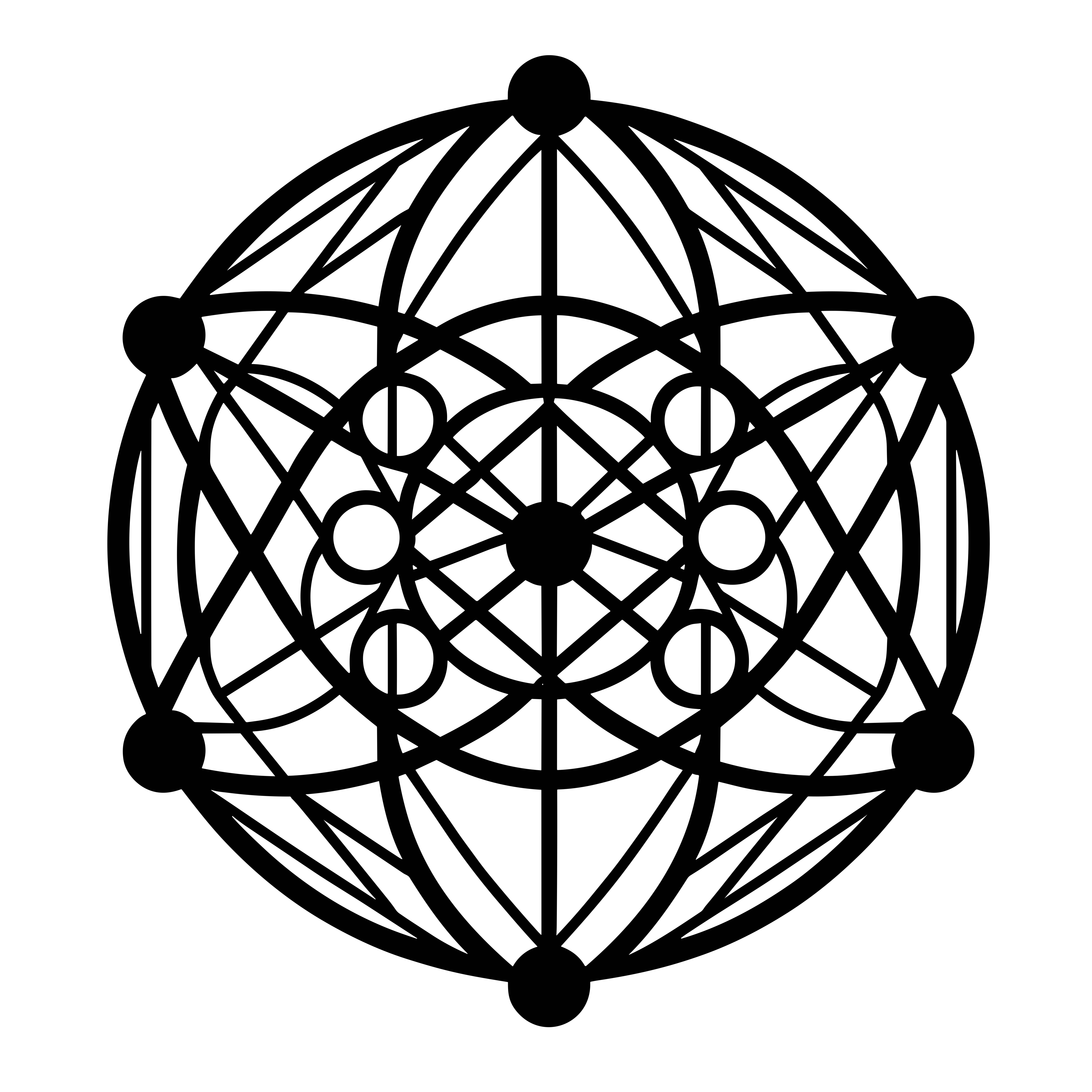Interstellar Symmetry - 3D Printable Geometry Art