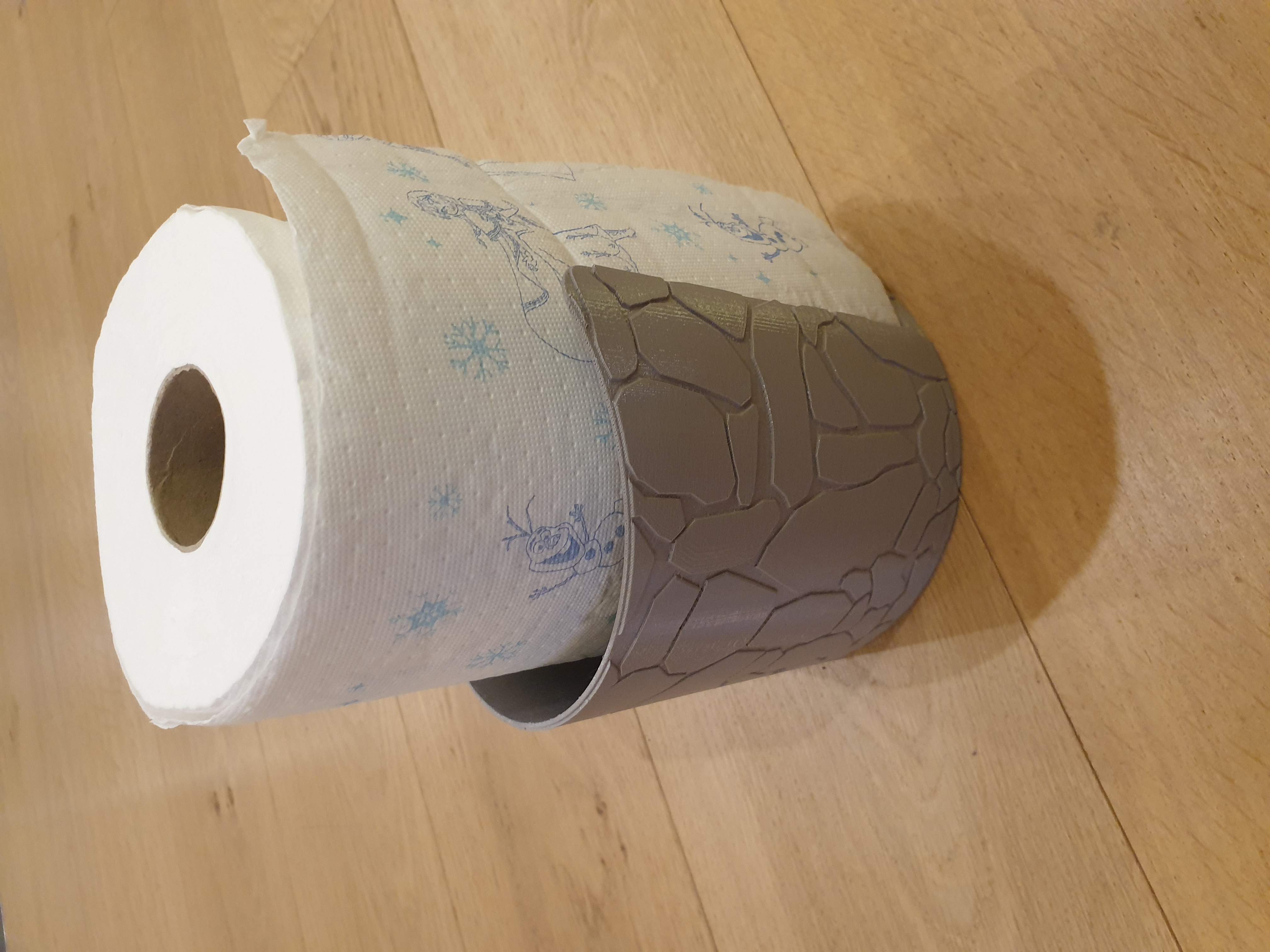Spiral Paper Towel Holder with stone pattern