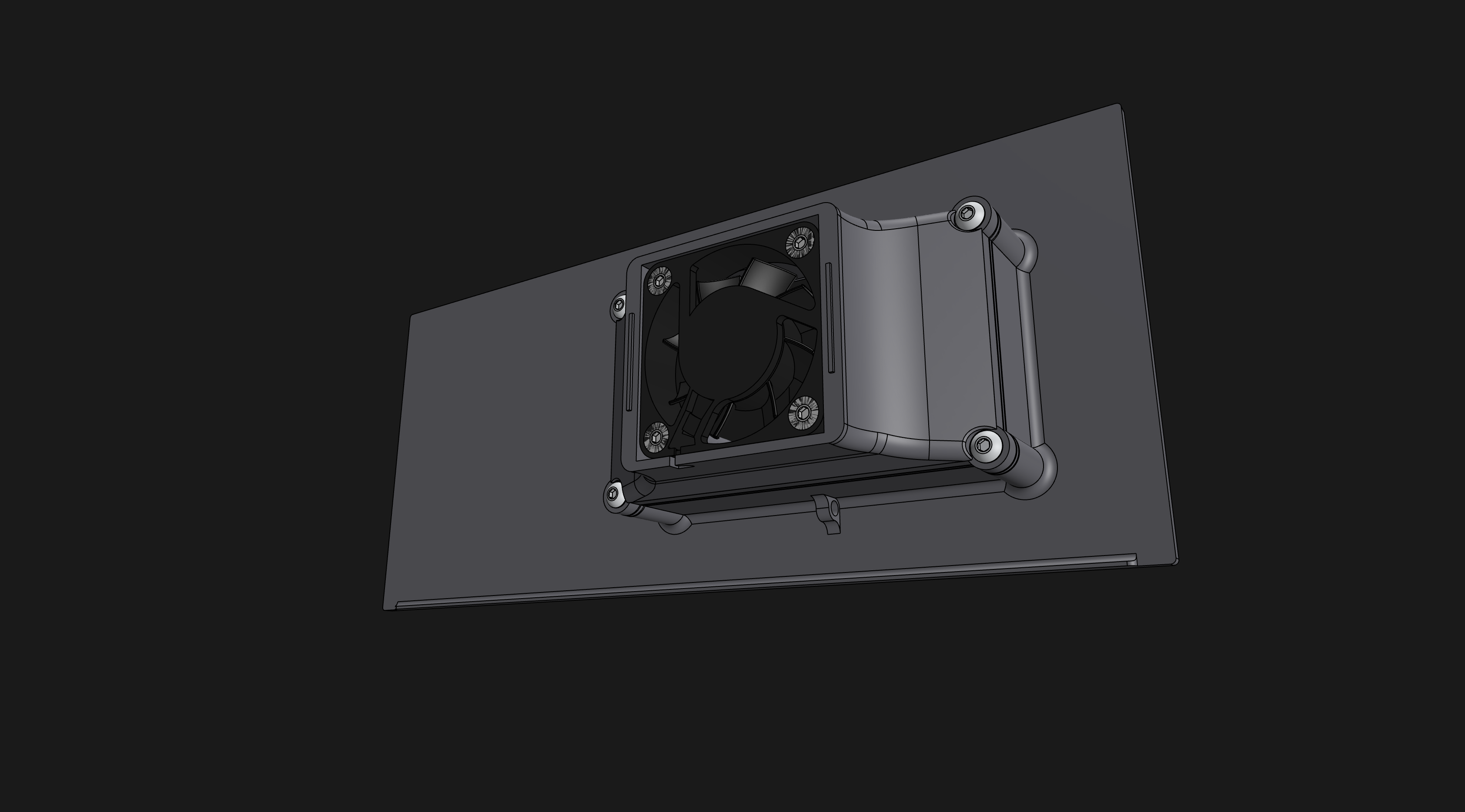 Voron0 Exhaust System with Activated Carbon and Fan - cool PLA printing!