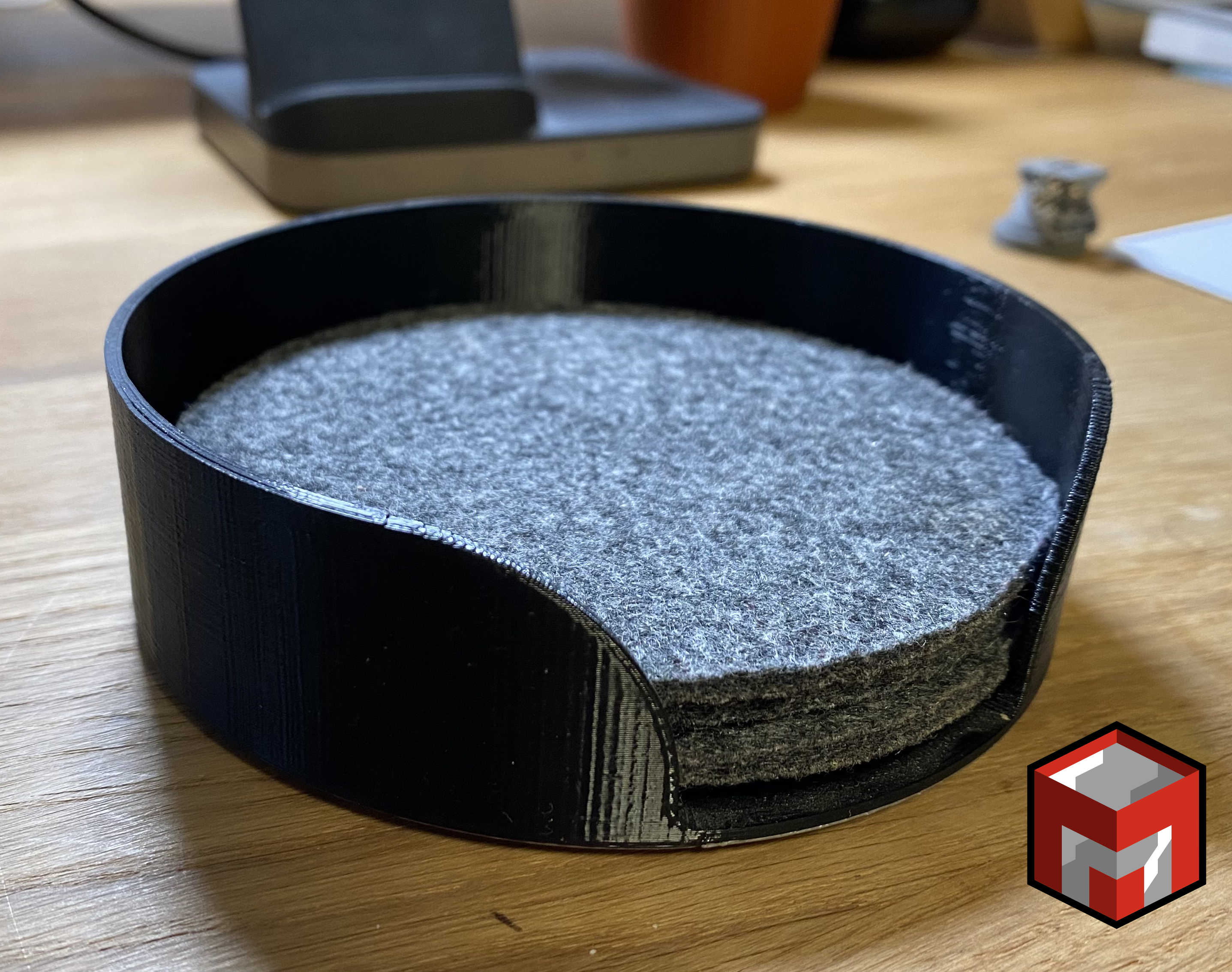 Tray for 100mm Coasters - with Fusion 360 project file
