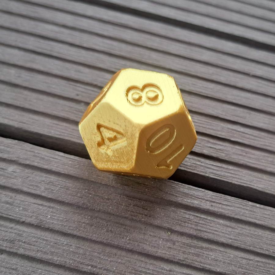 D12 dice - 30 mm size (dodecahedron)